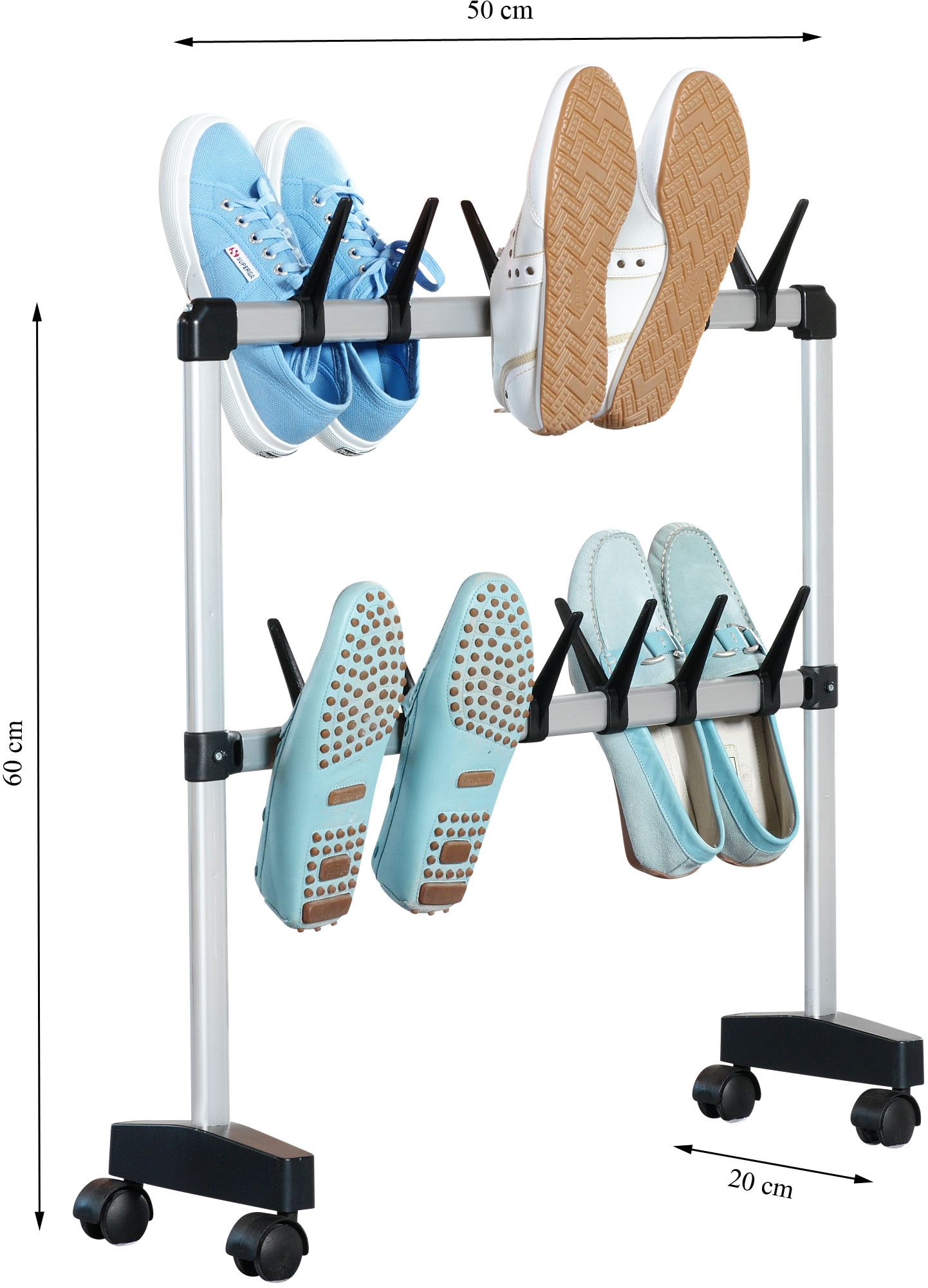 Ruco Schuhregal »Nischen-Schuhwagen«, Fahrbar, für bis zu 12 Paare, Made in Germany