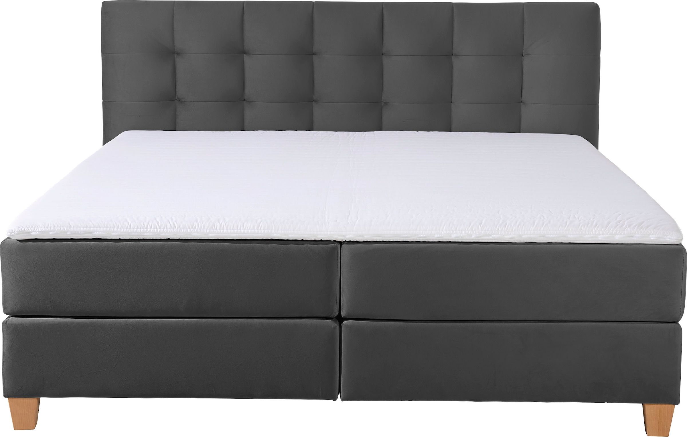 Home affaire Boxspringbett »Moulay«, inkl. Topper, in 3 Härtegraden, TFK auch in Härtegrad 4