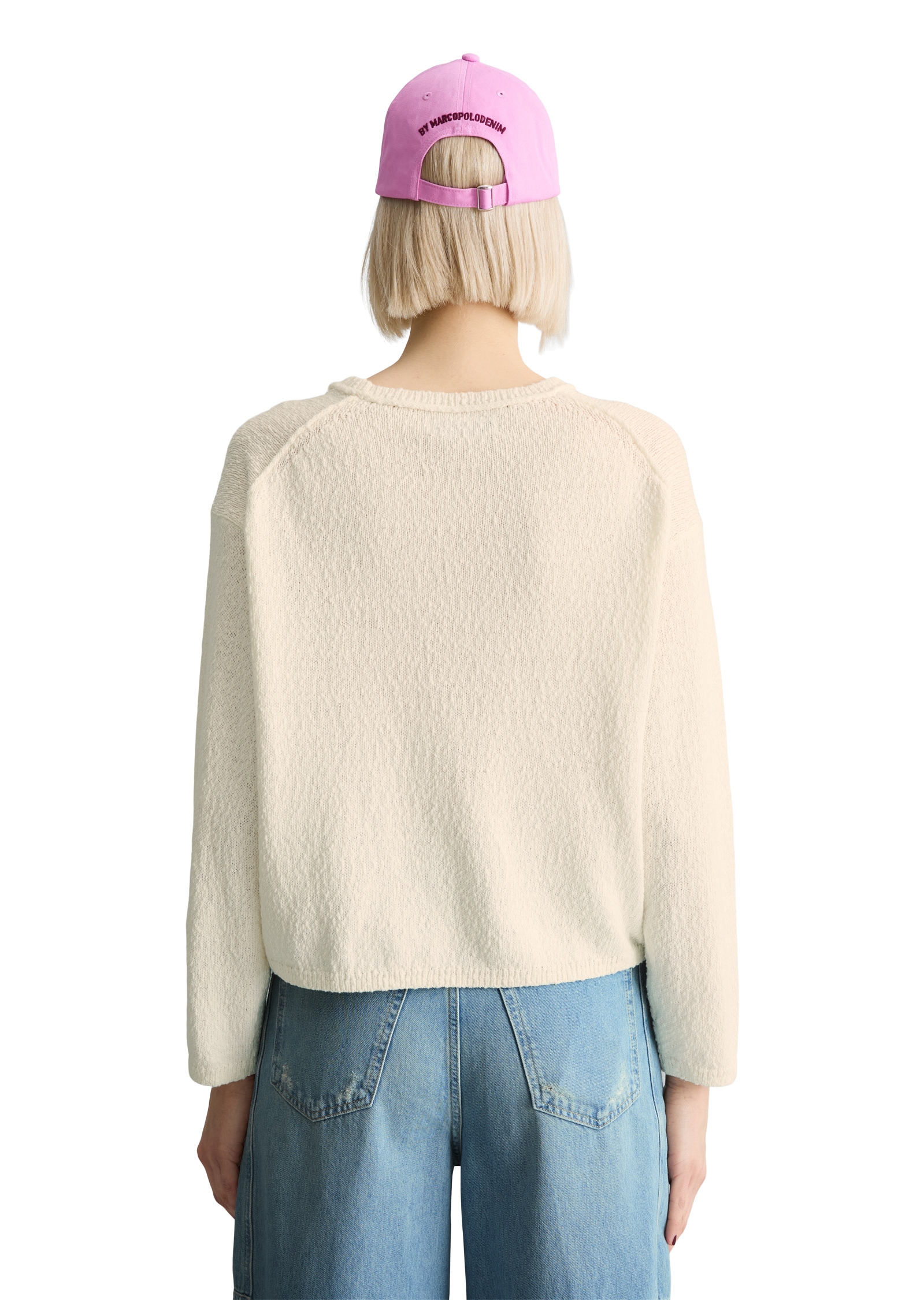 Marc O'Polo DENIM Strickpullover »aus Cotton Slub Garn«