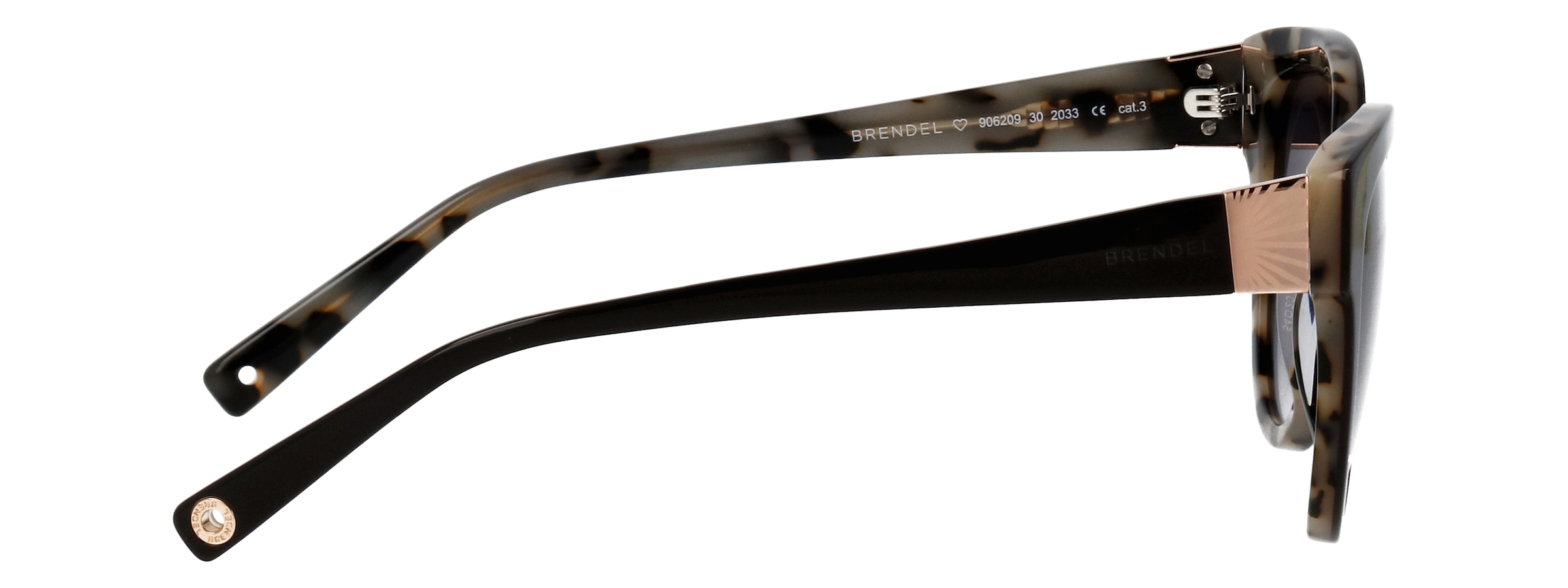 BRENDEL eyewear Sonnenbrille »Modell 906209« Form Panto, Logoschriftzug auf Bügel, Kunststofffassung