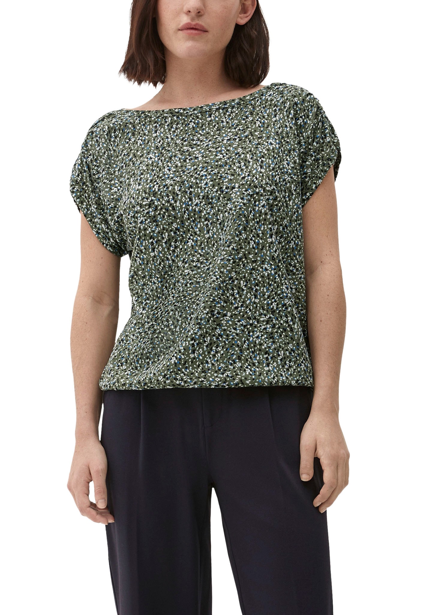 s.Oliver T-Shirt mit U-Boot-Ausschnitt