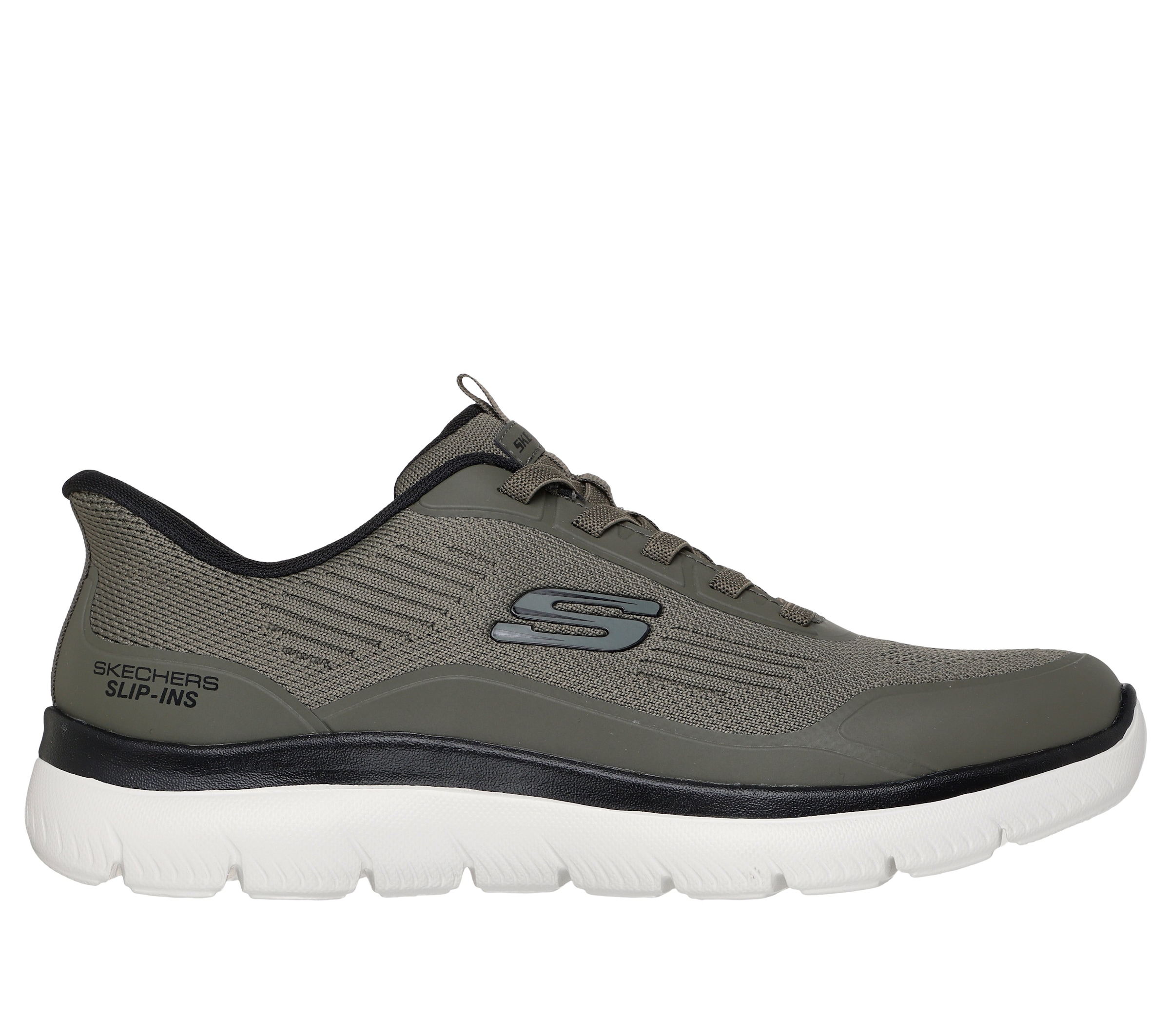 Skechers Slip-On Sneaker »SUMMITS-LEYTER«  Slipper, Schnürschuh mit Handsfree Slip-Ins Funktion