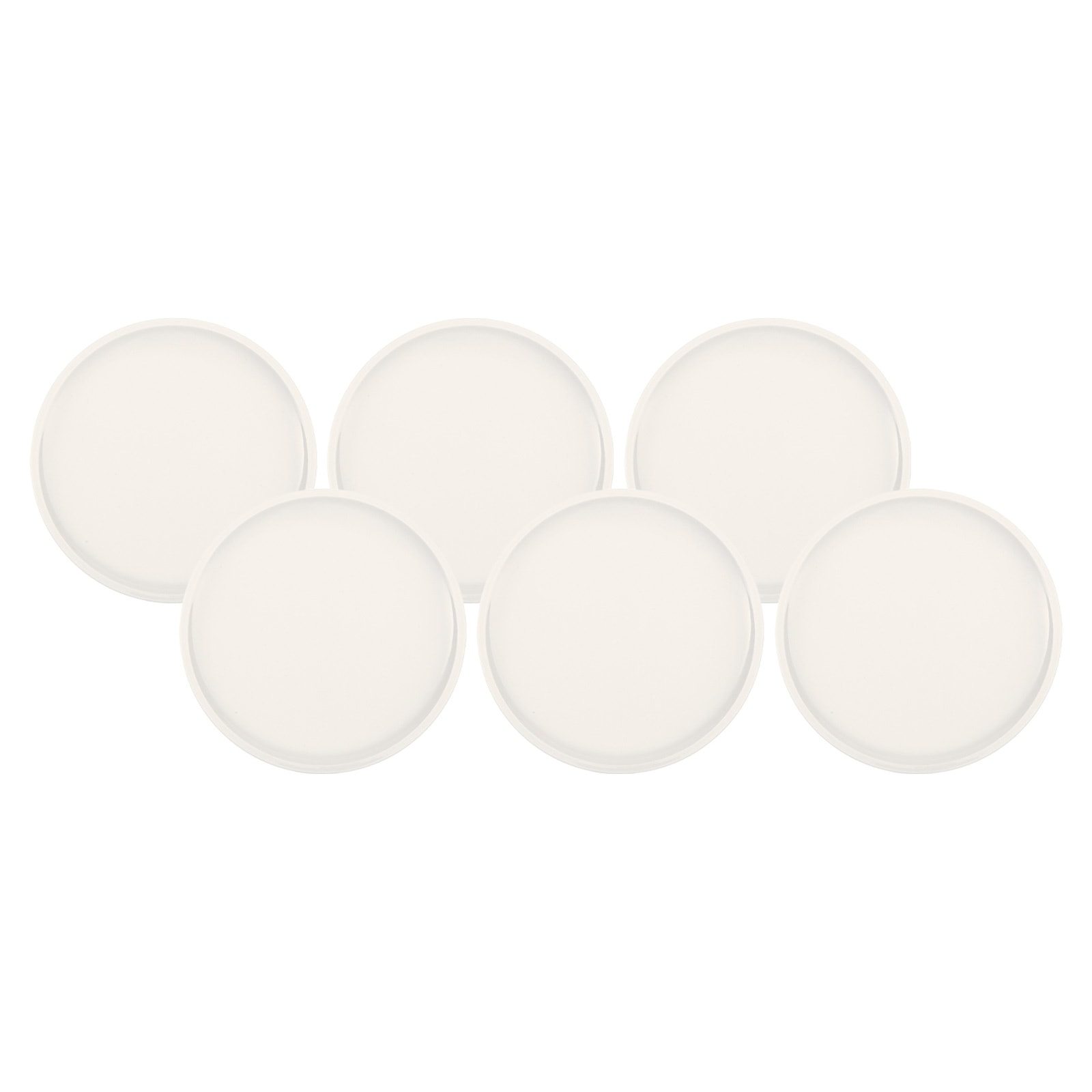 Frühstücksteller VILLEROY & BOCH "Frühstücksteller Artesano Original ø 22 cm 6er Set weiß", weiß, Speiseteller
