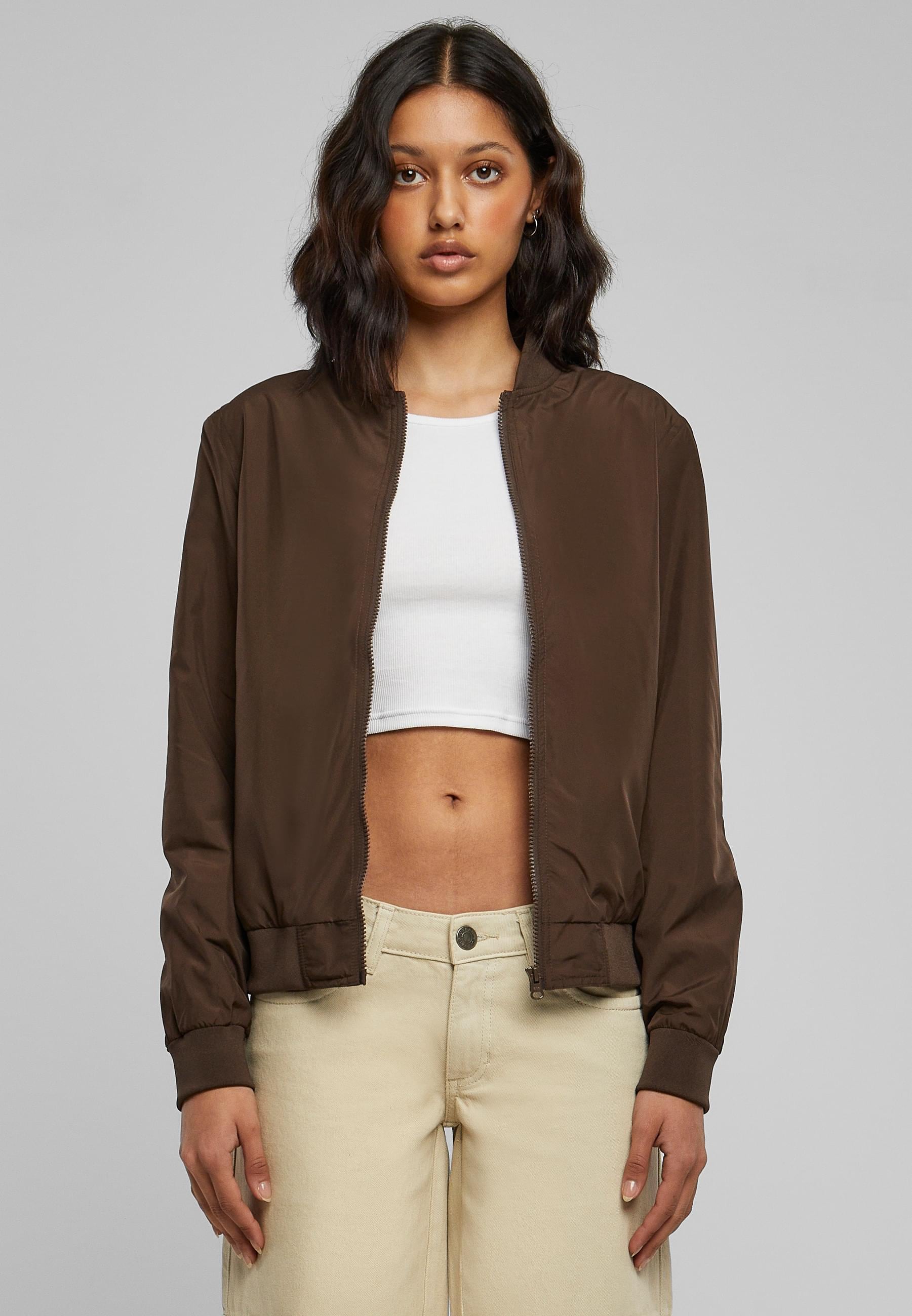 URBAN CLASSICS Allwetterjacke »Urban Classics Damen Ladies Light Bomber Jacket«, (1 St.), ohne Kapuze