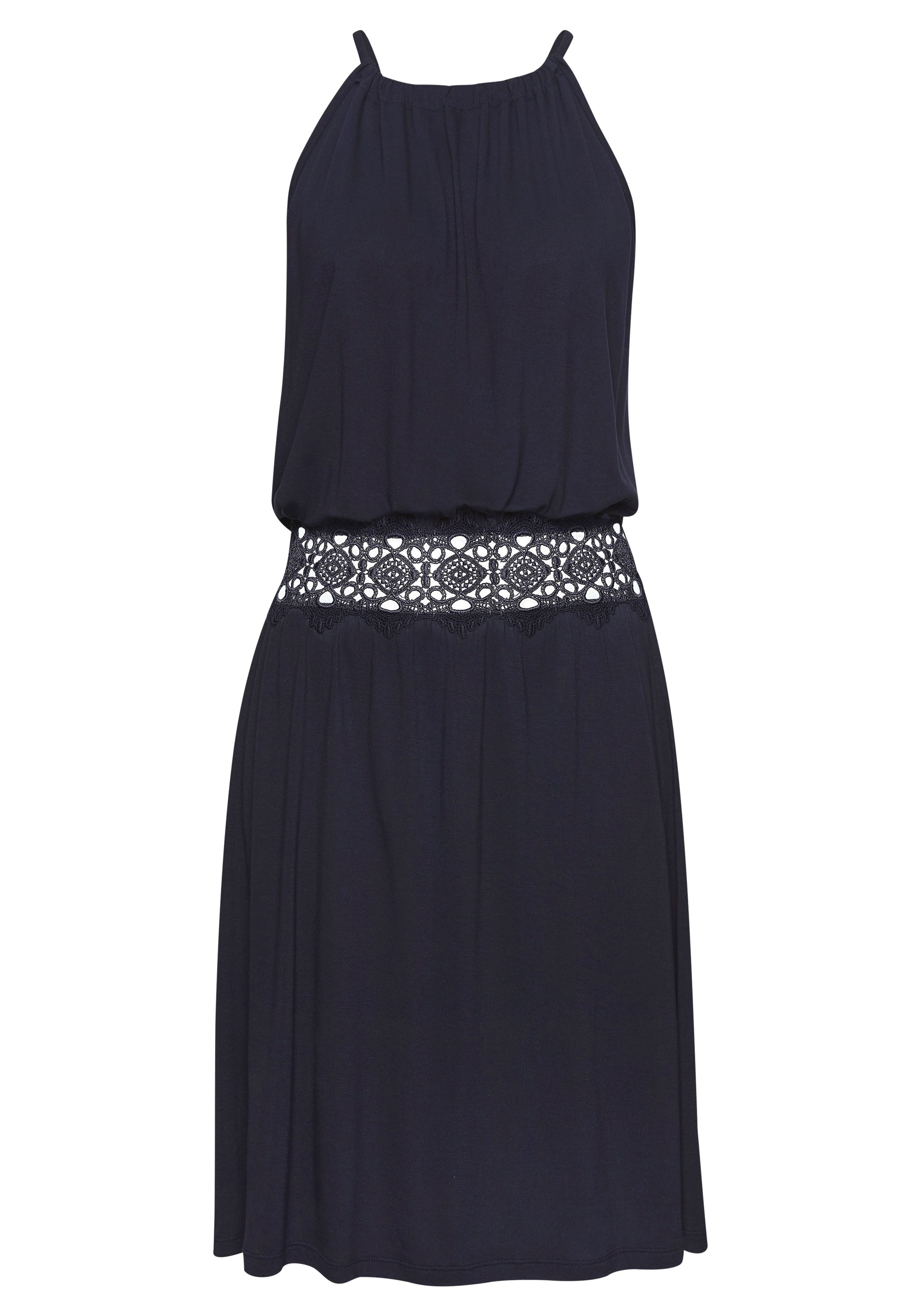 Vivance Sommerkleid, mit Häkeleinsatz in der Taille, elegantes Sommerkleid günstig online kaufen