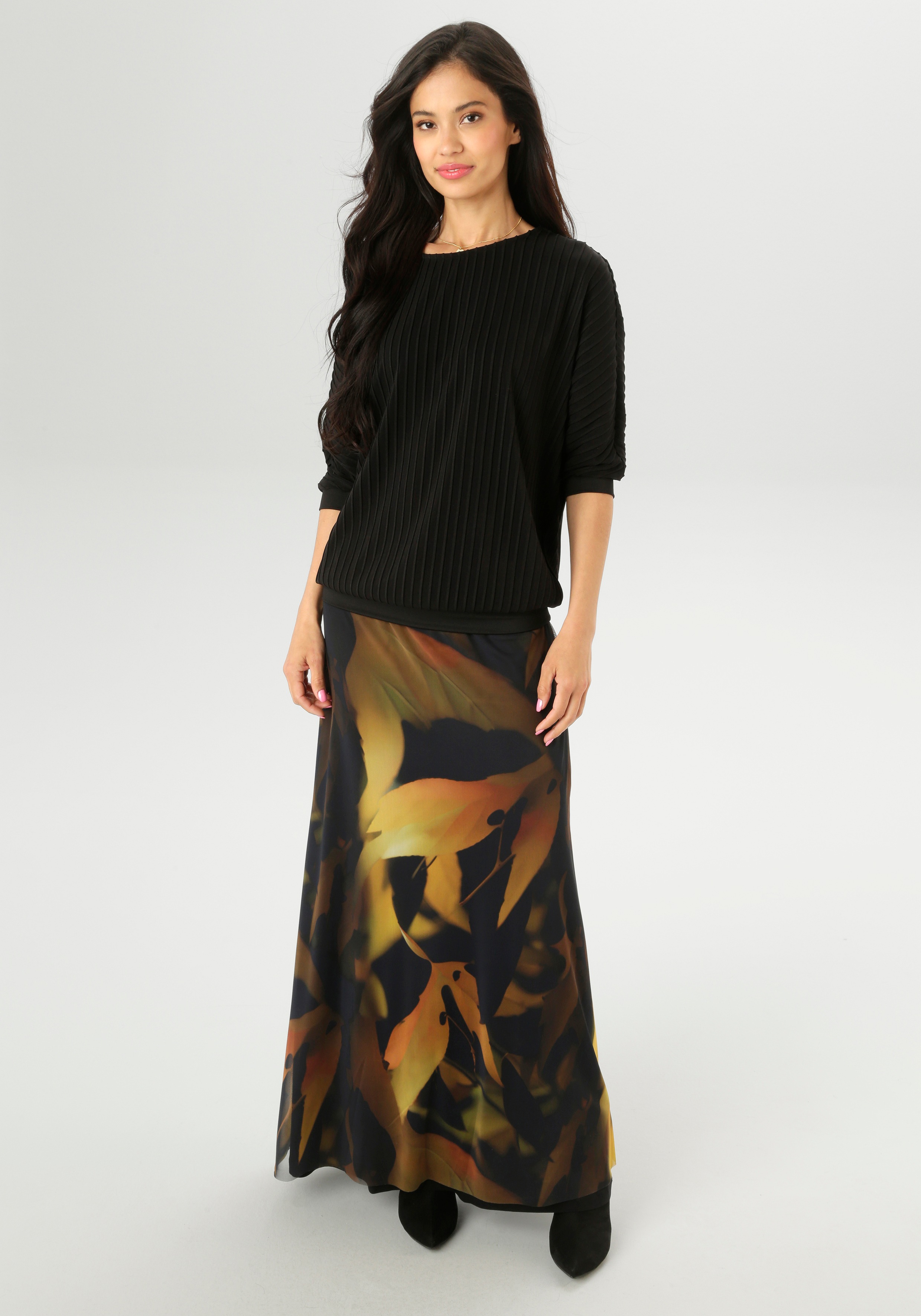 Thumbnail - Aniston SELECTED Maxirock mit farbharmonischen Batikdessin