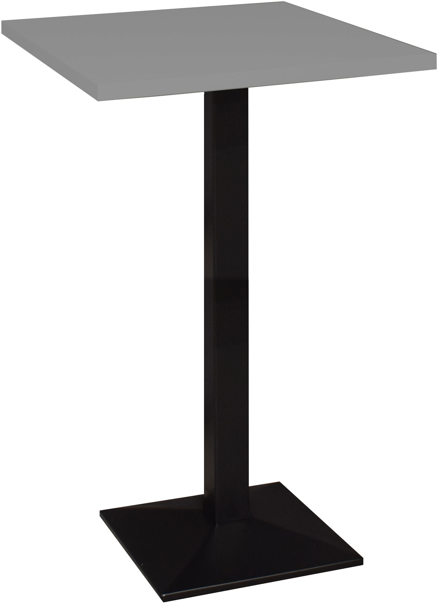 Mäusbacher "Big Bistro Metall" Quadrat-Säulengestell, eckige Platte BHT 70x105x70 cm