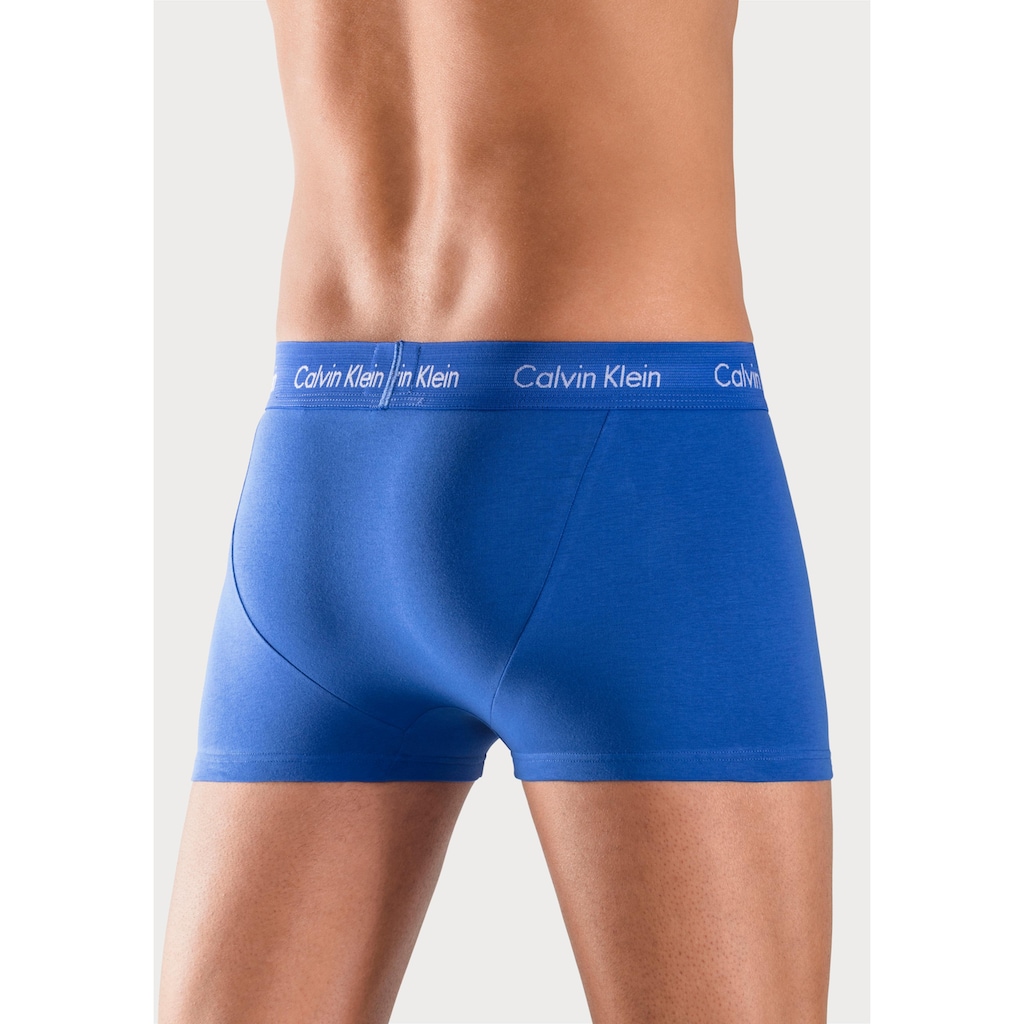 Calvin Klein Underwear Boxer, (3 St.), in blautönen mit Logo-Elastikbund