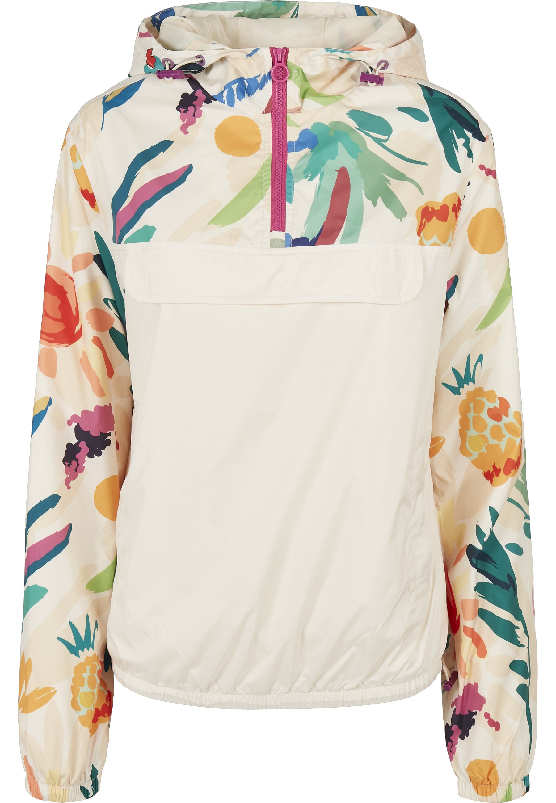 URBAN CLASSICS Langmantel "Urban Classics Damen Ladies Mixed Pull Over Jack günstig online kaufen