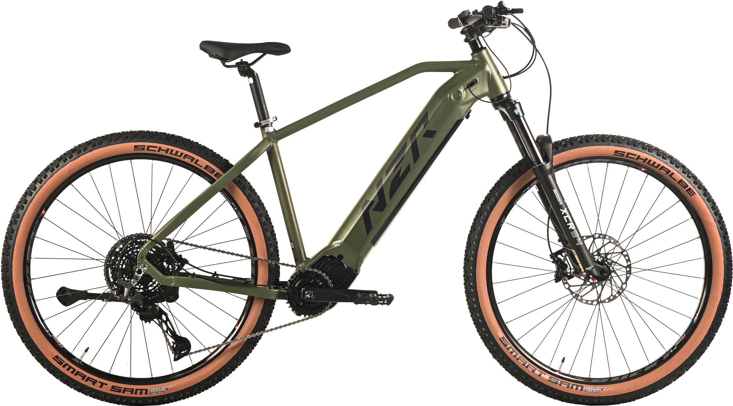 ADORE E-Bike "E-MTB 29" Alu Pedelec Trail Hunter Mittelmotor 110NM / 18,2Ah", 48cm, 29 Zoll (73,66cm)grün, schwarz, Elektrofahrräder, Pedelec,