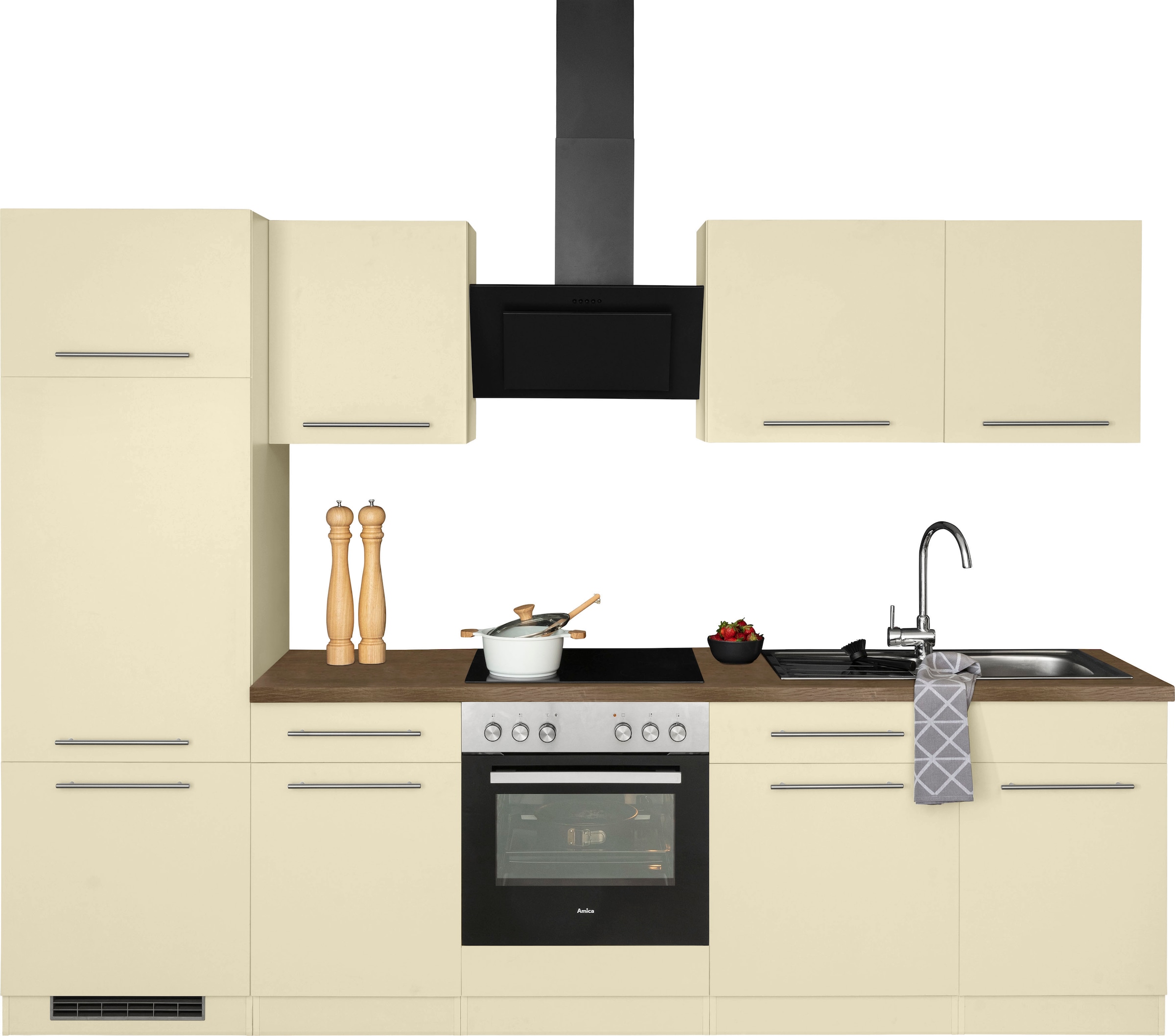 wiho Küchen Küchenzeile »Unna« ohne E-Geräte, Breite 280 cm