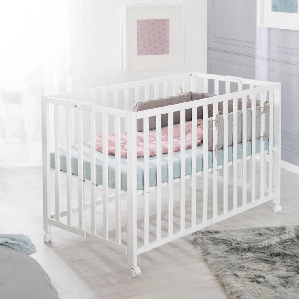 roba® Babybett »Fold Up, weiß«, klappbar