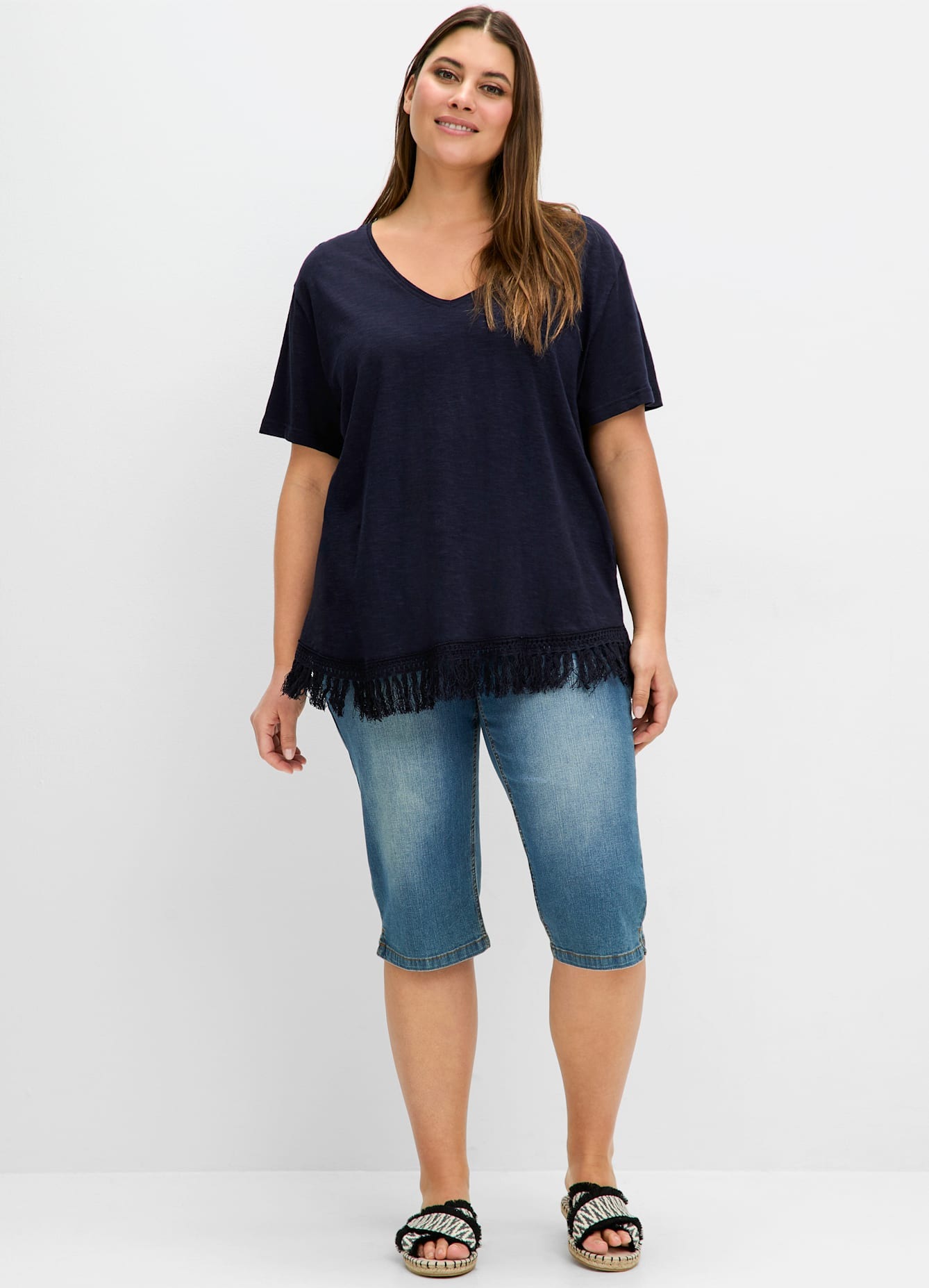 Sheego T-Shirt "T-Shirt", (1 tlg.) günstig online kaufen