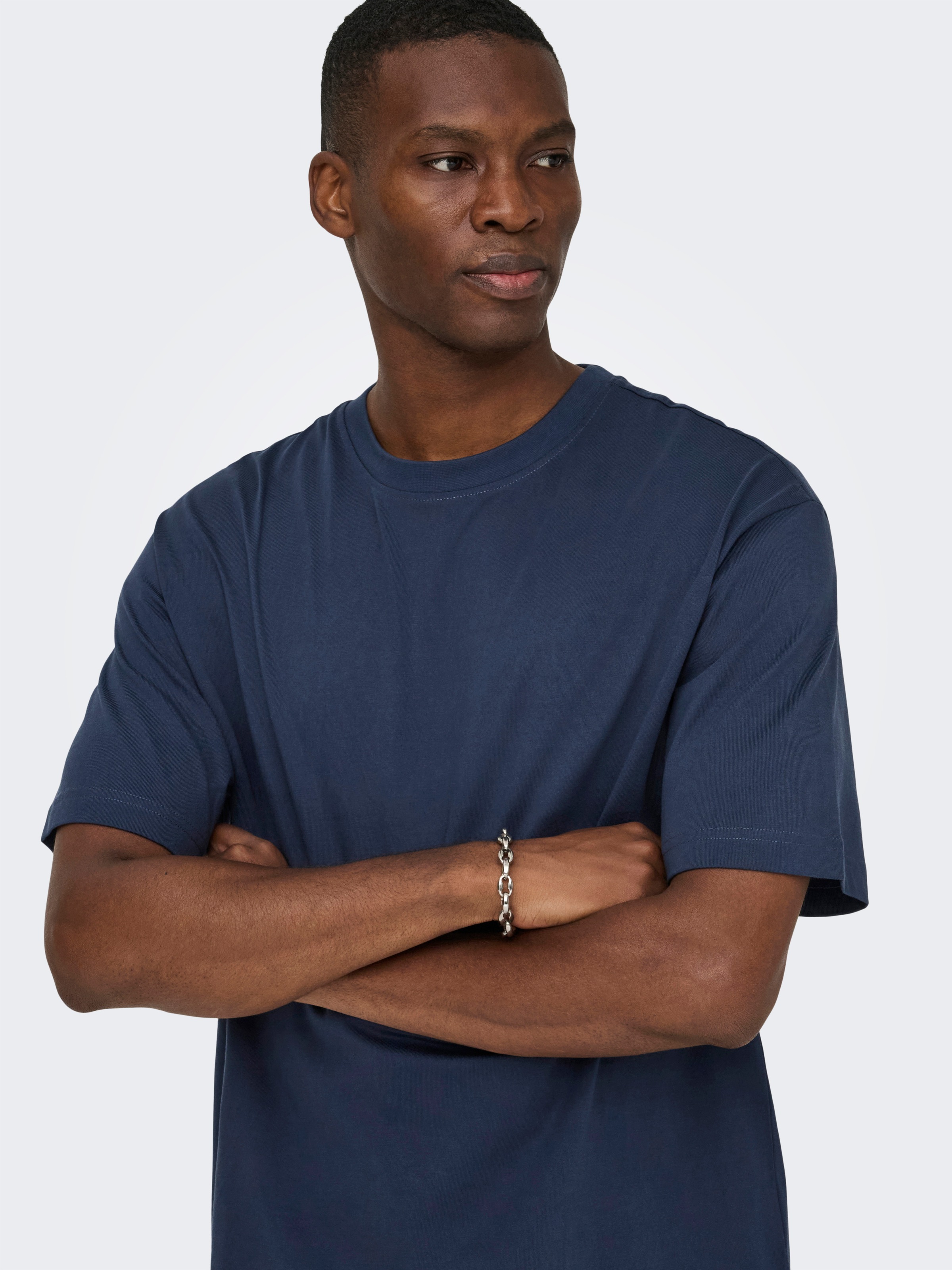 ONLY & SONS Rundhalsshirt "ONSFRED RLX SS TEE" Baumwolle, relaxed fit günstig online kaufen