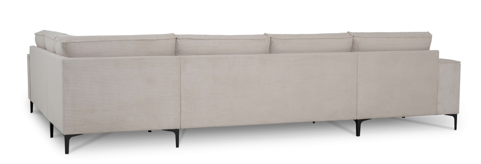 OTTO home Wohnlandschaft »OLAND Cord U-Form, XXL, B: 342 cm, Skandi-Design« Skandi-Design in Struktur, Flachgewebe, Luxus-Microfaser, Boucle