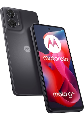 Smartphone »Moto G24«, Matte Charcoal, 16,66 cm/6,56 Zoll, 128 GB Speicherplatz, 50 MP...