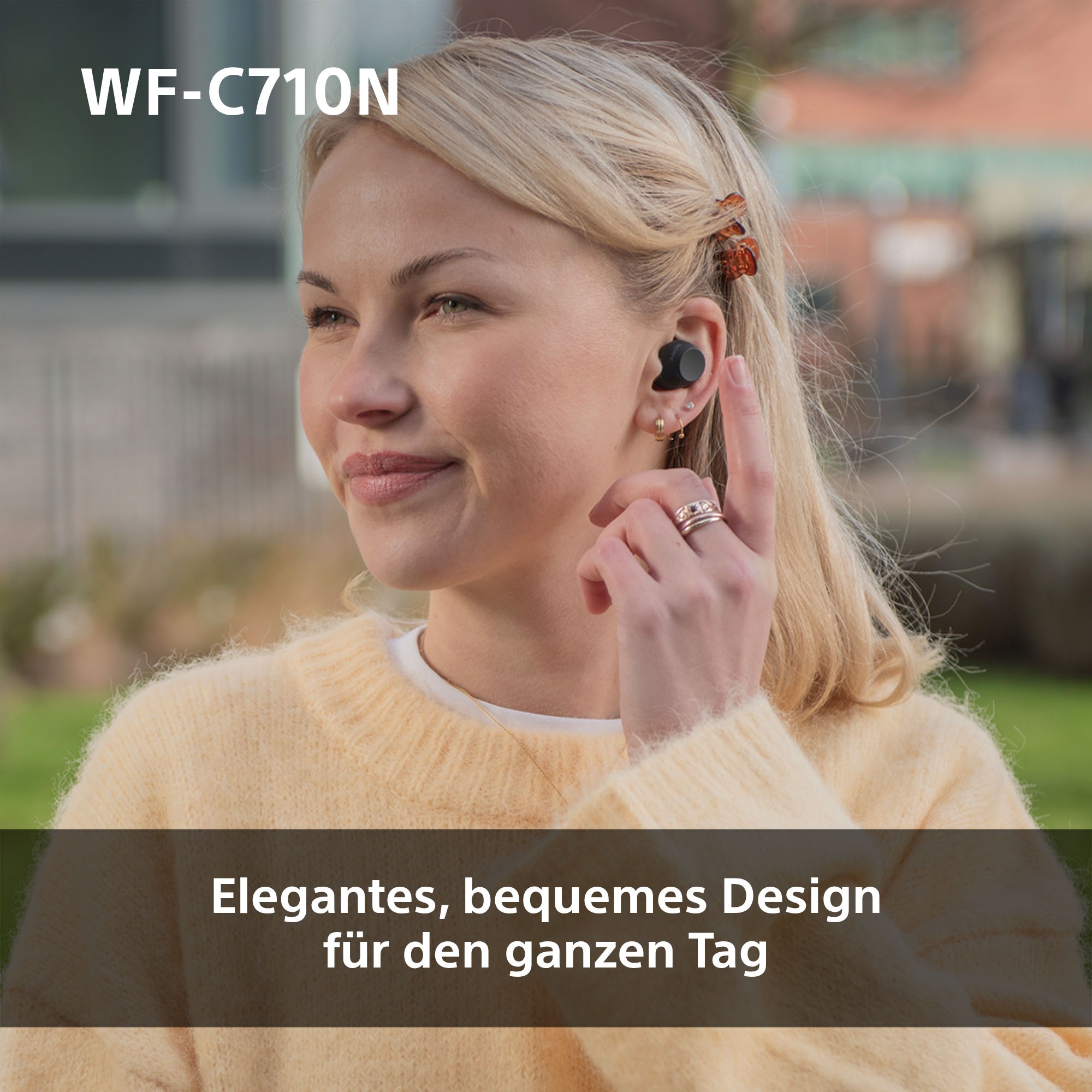 Sony In-Ear-Kopfhörer »WF-C710N«, Bluetooth-A2DP Bluetooth-AVRCP Bluetooth (Audio Video Remote Control Profile)-HFP-HSP, Active Noise Cancelling (ANC)-Freisprechfunktion-Multi-Point-Verbindung-Rauschunterdrückung-Sprachsteuerung