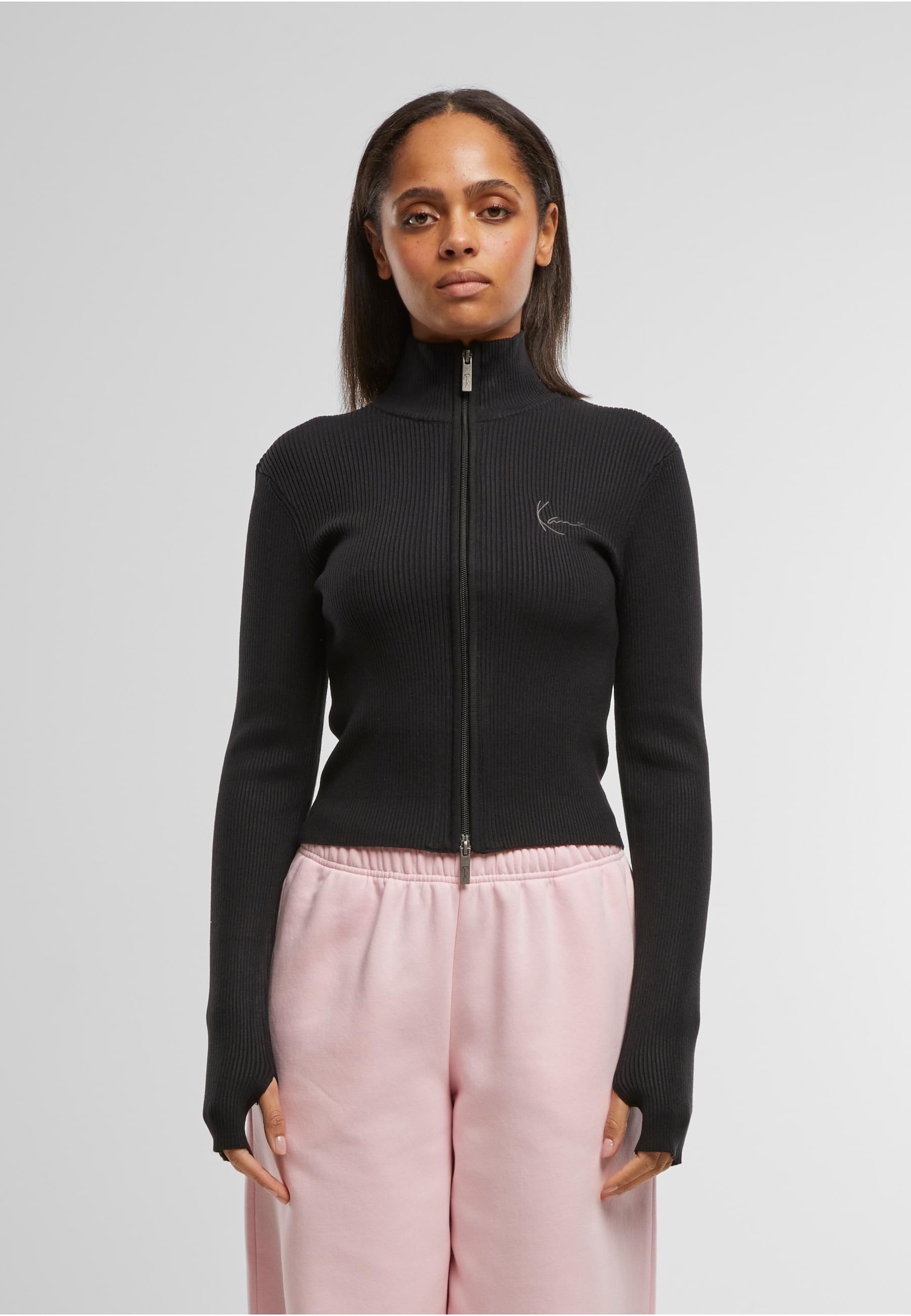 Karl Kani Allwetterjacke »Karl Kani Karl Kani Chest Signature Two-Way Knit Jacket« 1 Stk. tlg. ohne Kapuze