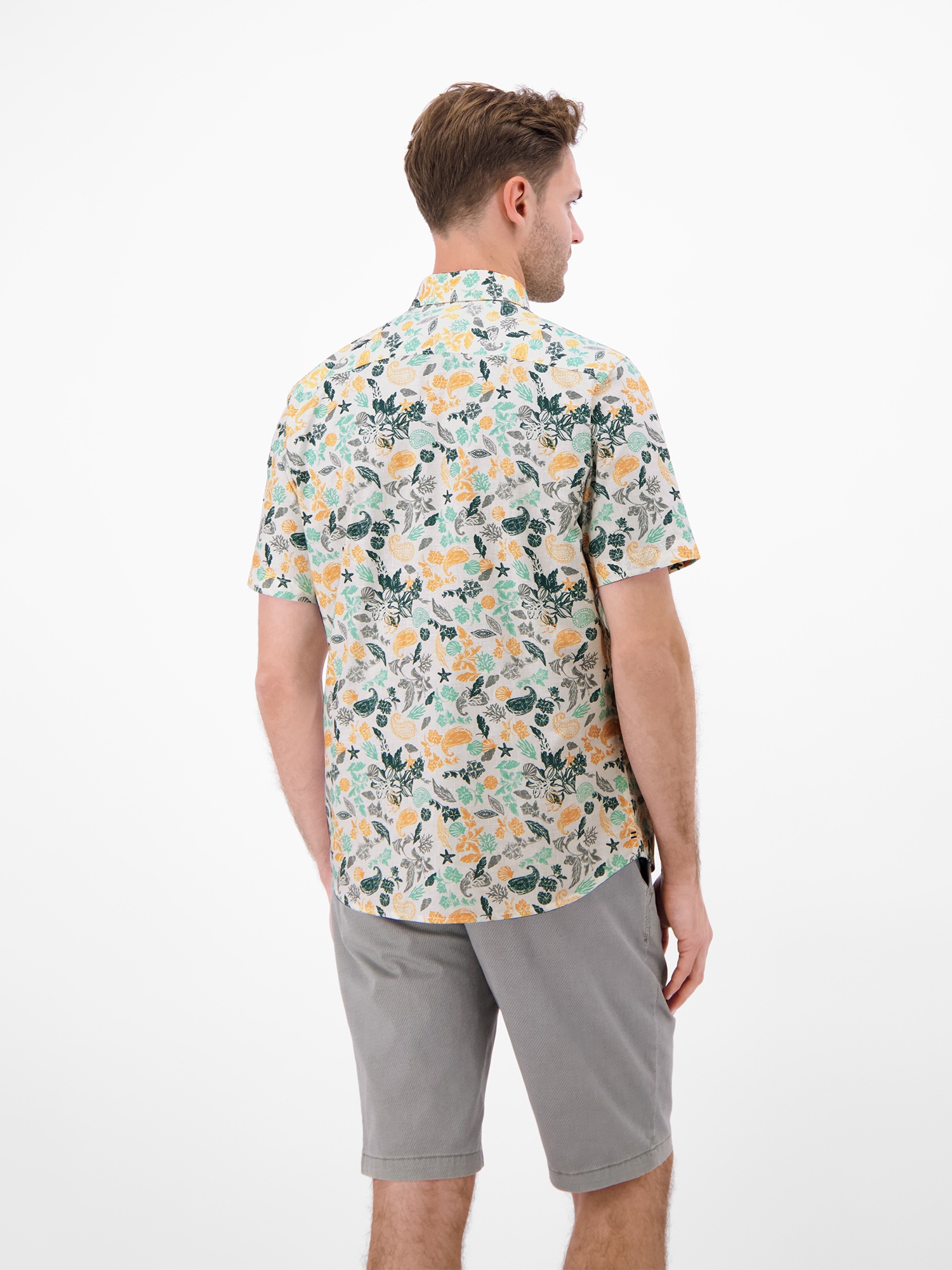 LERROS Kurzarmhemd "Kurzarmhemd mit sportivem Button-down-Kragen" günstig online kaufen