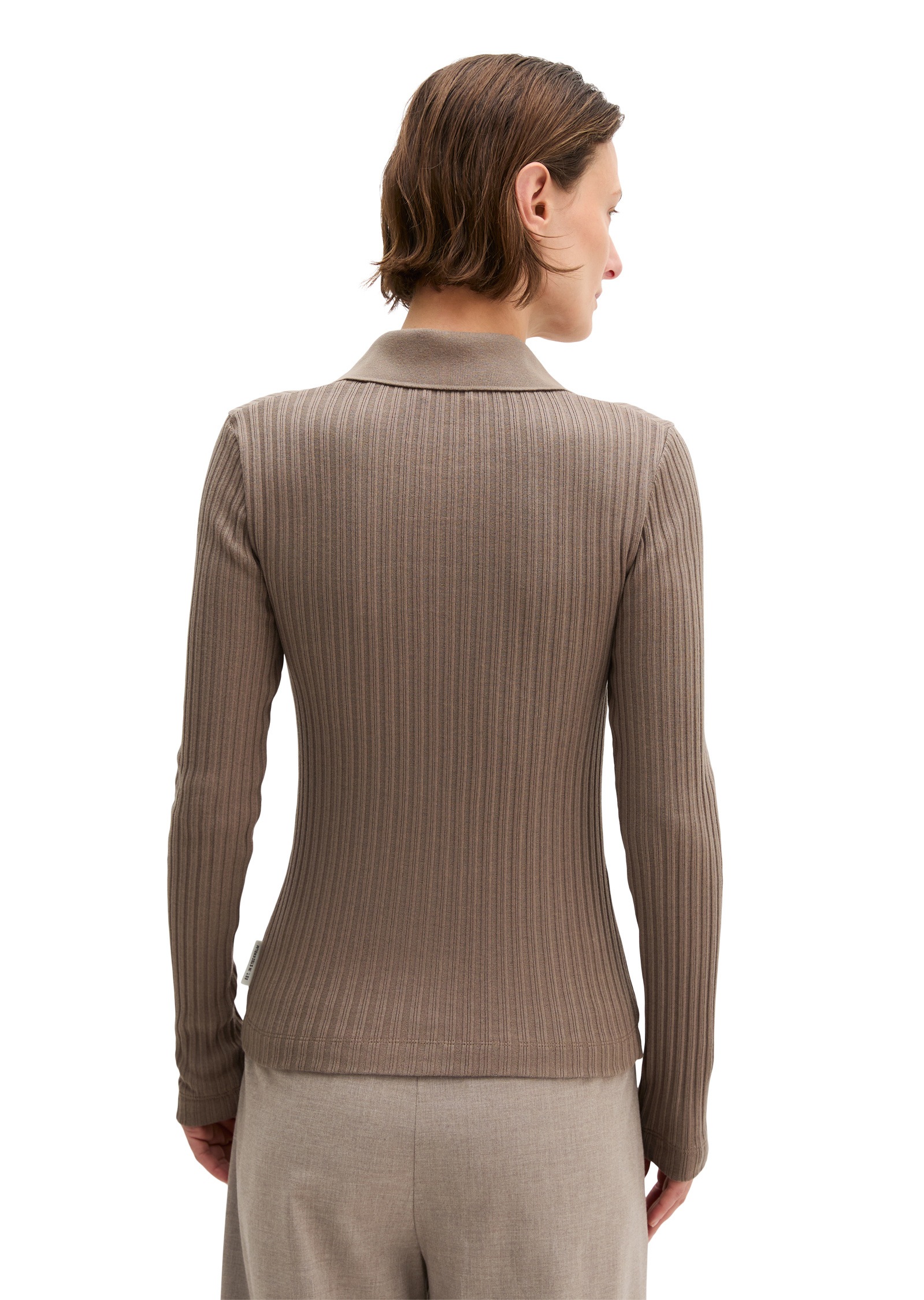 Thumbnail - Marc OPolo Langarm-Poloshirt "mit TENCEL™ Modal"