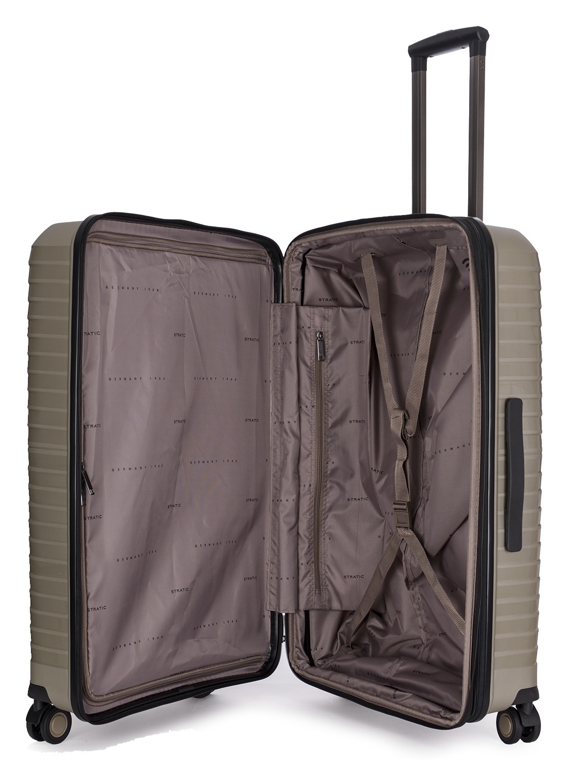Stratic Trolley »BRIGHT+ Koffer L«, (1 St.), 4 Rollen, Hartschalenkoffer Trolley TSA-Zahlenschloss STRATIC CONNECT NFC-Chip