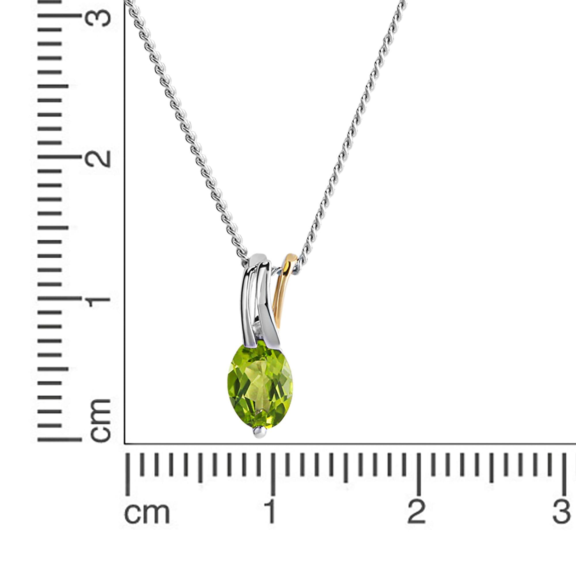 Fascination by Ellen K. Kette mit Anhänger »375/- GG/WG Peridot«