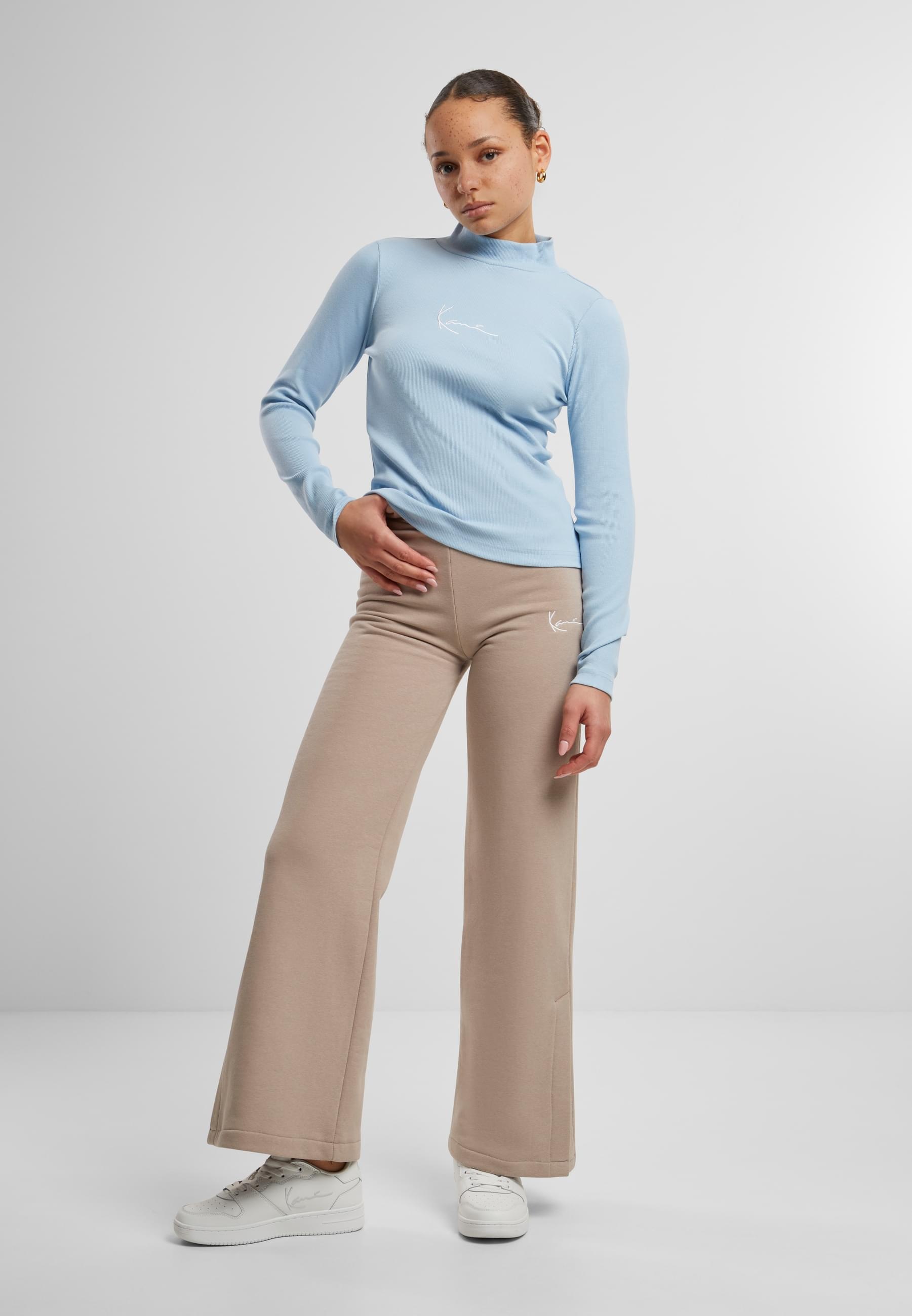 Karl Kani Longsleeve »Karl Kani Damen KW213-063-1 Small Signature Rip Turtle Neck«, (1 tlg.)