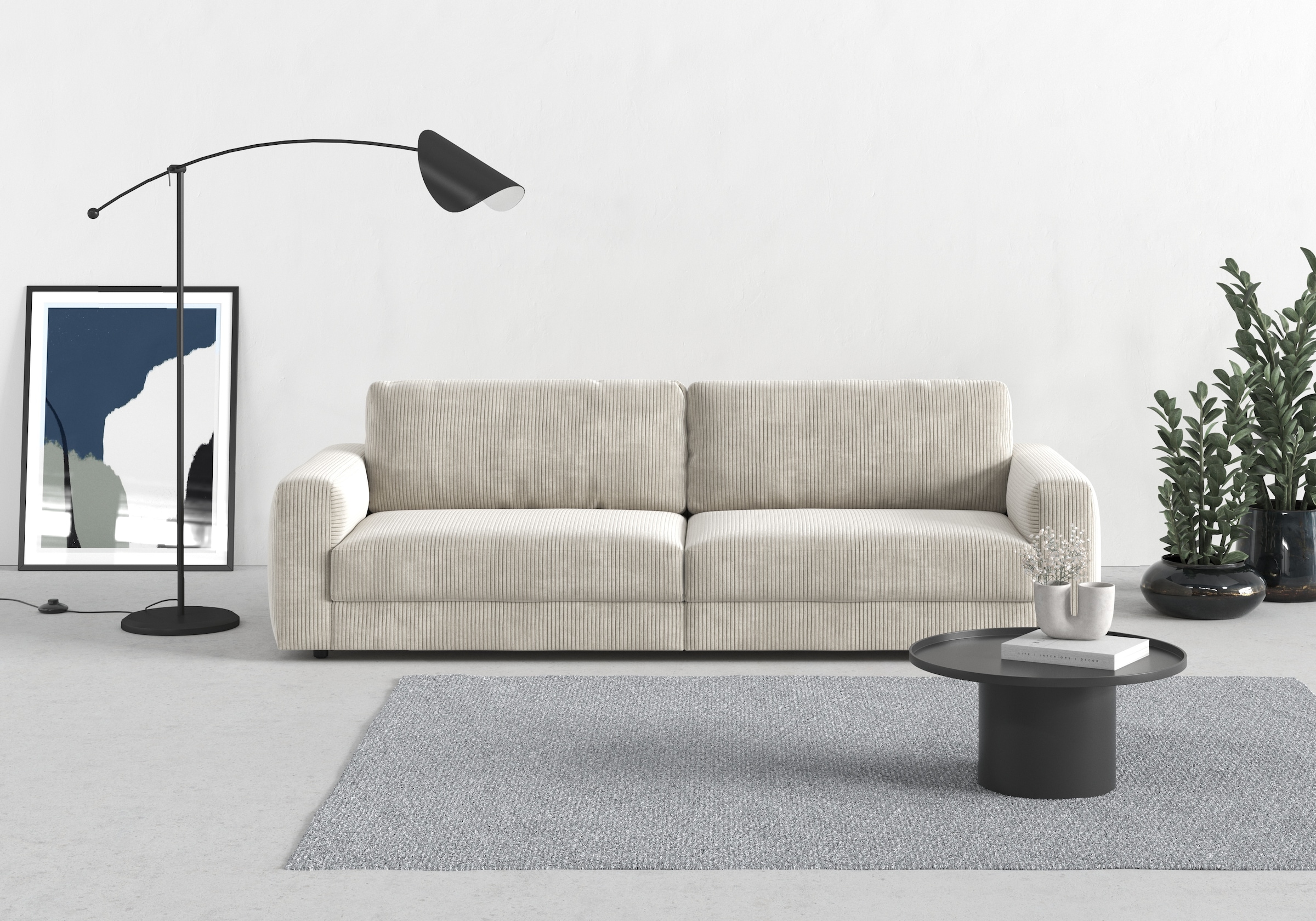 TRENDMANUFAKTUR Big-Sofa "Bourbon" extra tiefe Sitzfläche, wahlweise mit Si günstig online kaufen