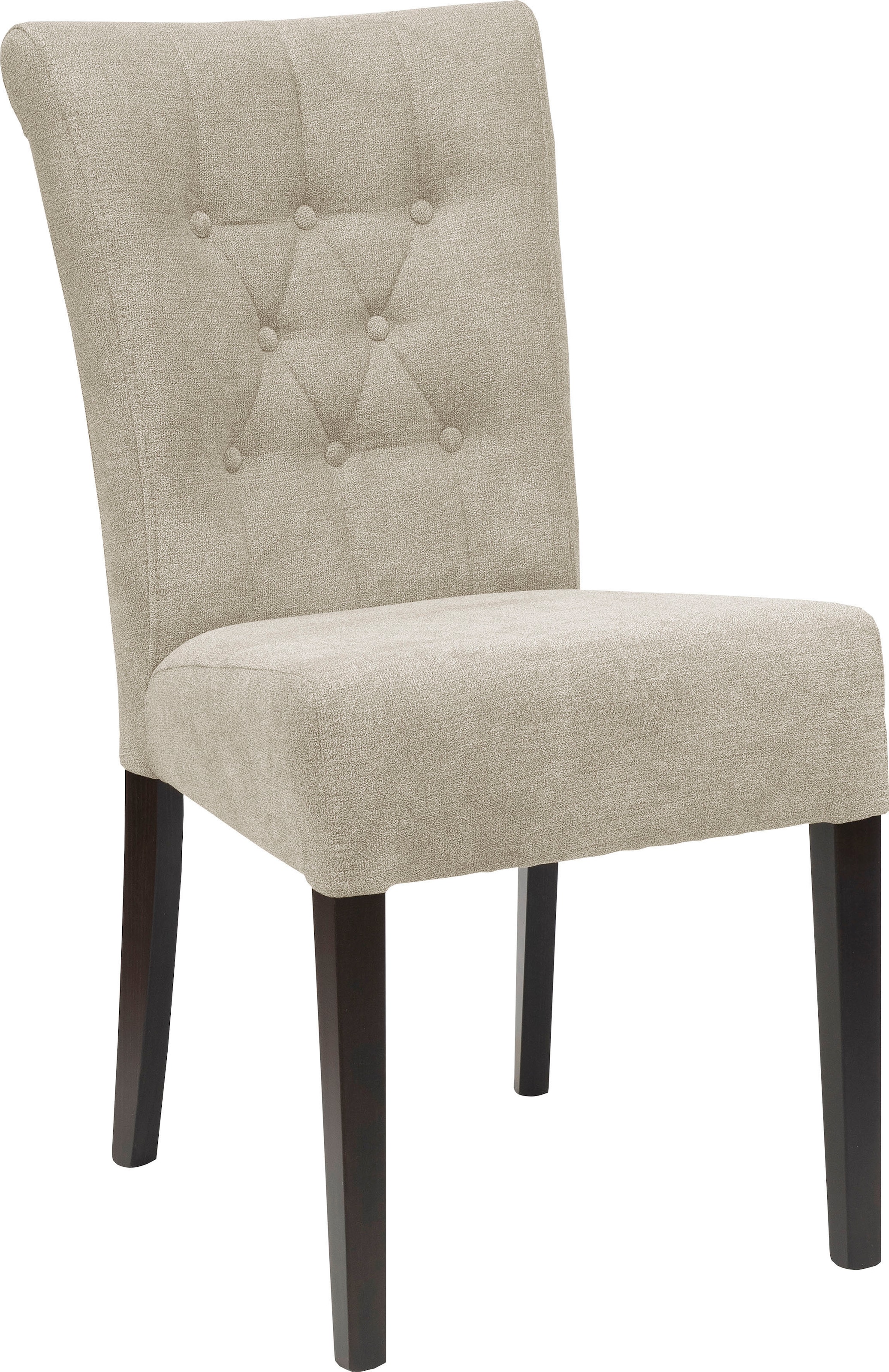 Home affaire Esszimmerstuhl »Queen BESTSELLER«, (Set), 2 St., Feinstruktur, Polsterstuhl mit Knopfheftung, 2er, 4er oder 6er Set