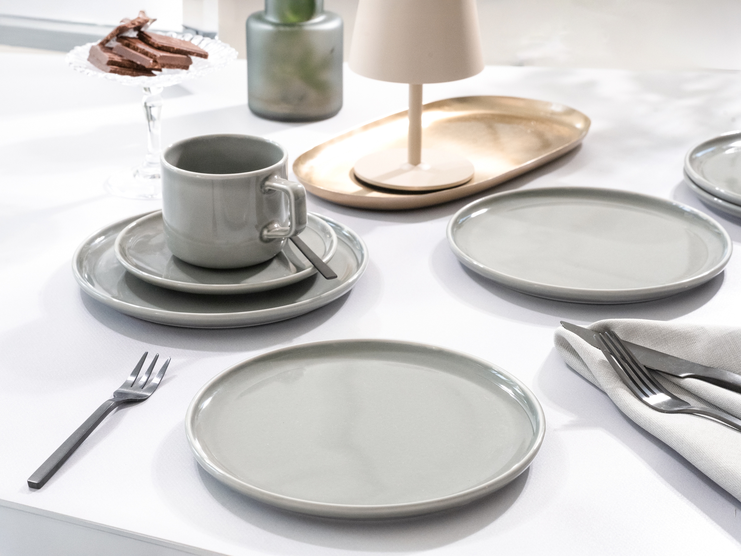 CreaTable Kaffeeservice »Chef Collection« Service, nordisches Design, 18 Teile, für 6 Personen