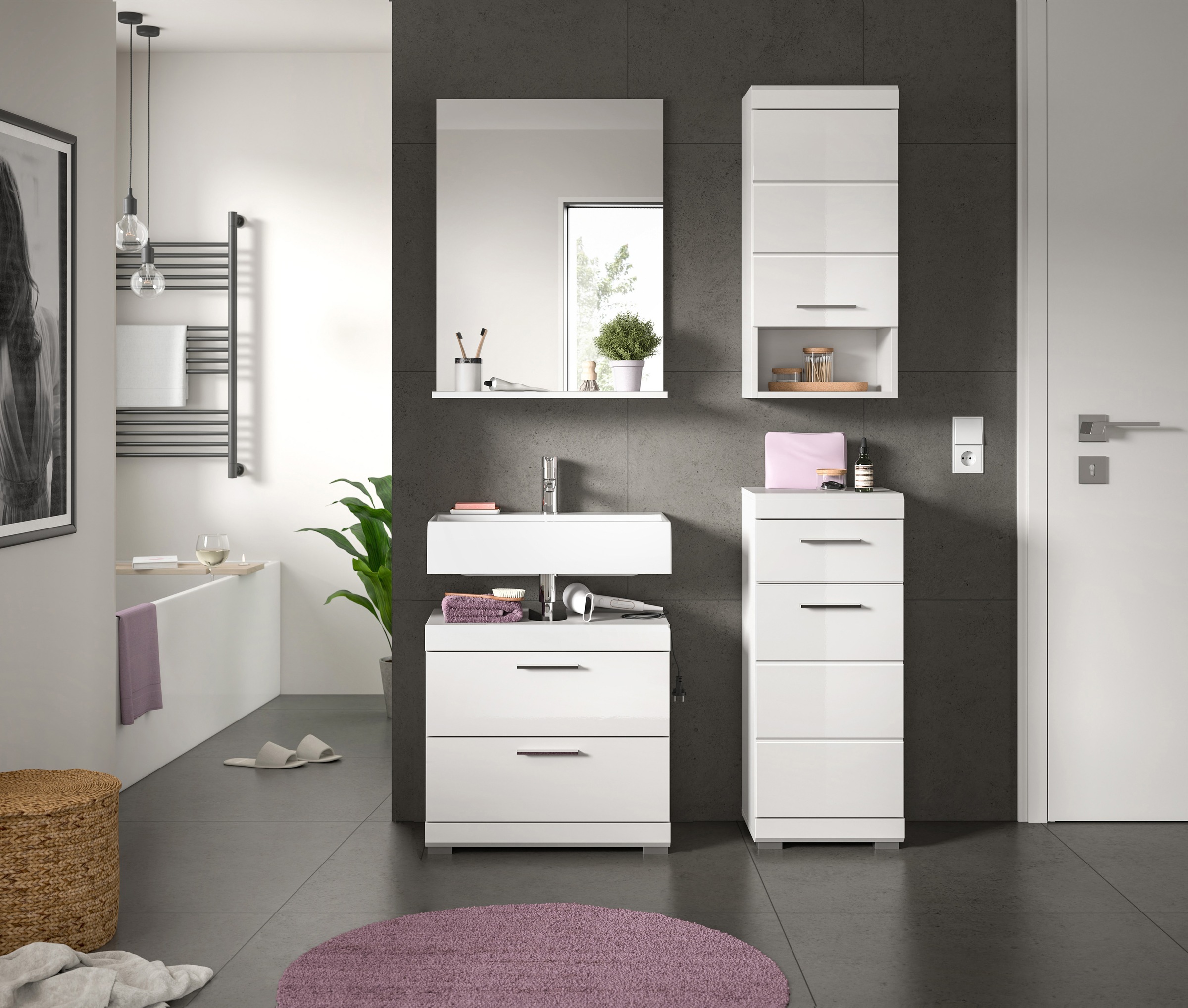 INOSIGN Badmöbel-Set "Siena, 4 teilig, bestehend aus:" Set, TOPSELLER, 3 St günstig online kaufen