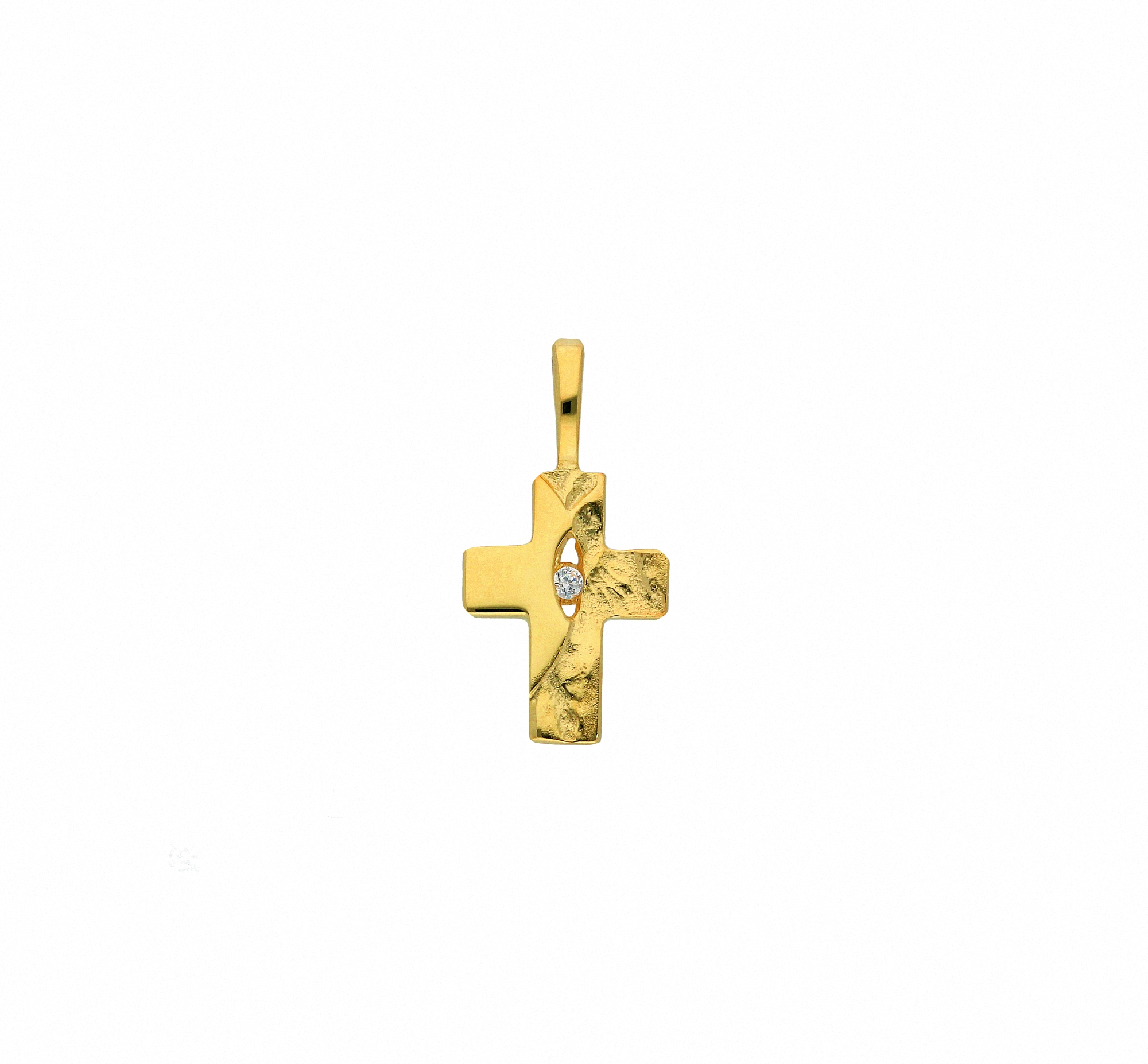 Adelia´s Kette ohne Anhänger Anhänger Gold Halskette Set Zirkonia«, kaufen Schmuckset Kreuz »585 mit - mit BAUR 