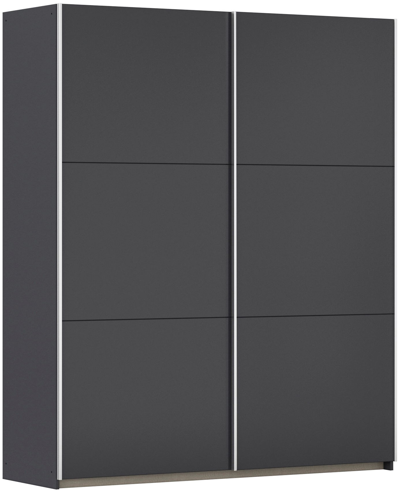 rauch Schwebetürenschrank "Kleiderschrank Drehtürenschrank Schrank Garderobe KRONACH" in 3 Ausstattungen BASIC/CLASSIC/PREMIUM, Breiten 131/175/218/261 cm, optional ohne, mit 1 oder 2 Spiegel, viel Stauraum MADE IN GERMANY