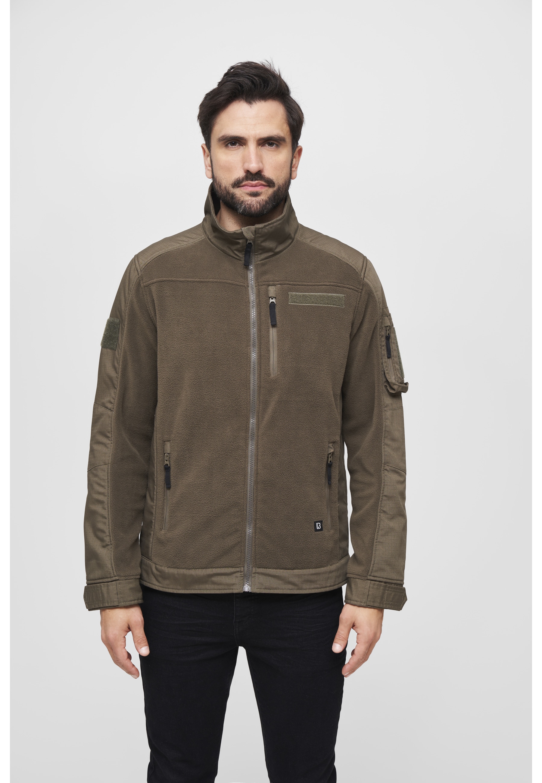 Brandit Fleecejacke »Brandit Herren Fleecejacket Ripstop« 1 Stk. tlg. ohne Kapuze