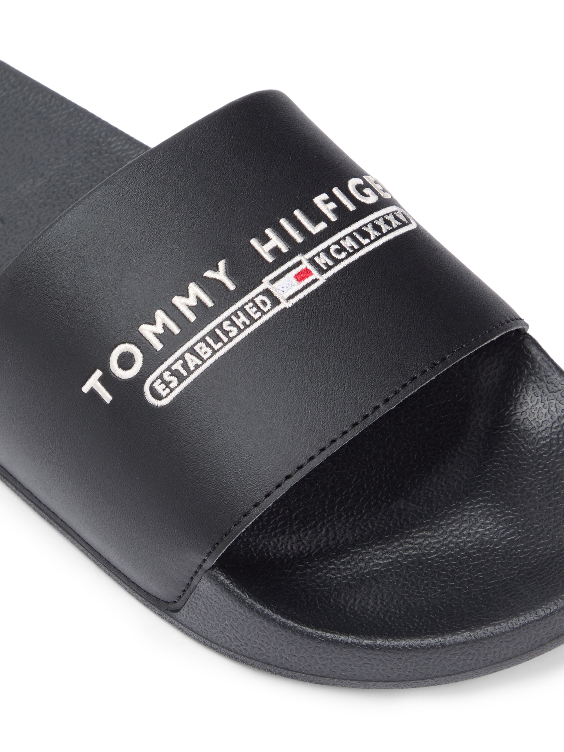 Tommy Hilfiger Pantolette "TOMMY HILFIGER RAISED POOL SLIDE", Sommerschuh, günstig online kaufen