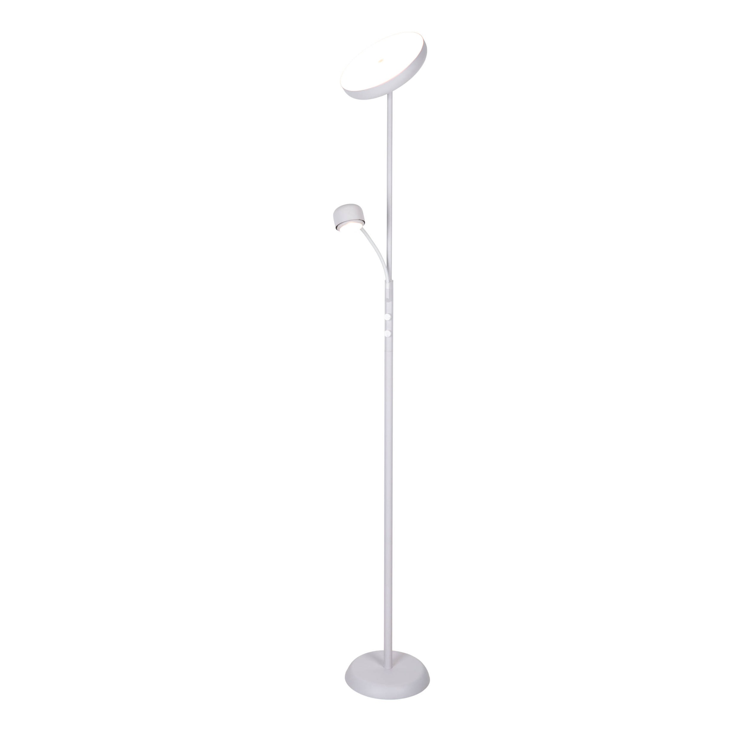 näve LED Stehlampe »Romis« LED-Modul 1 Stk. Warmweiß mit Lesearm, dimmbar per Drehschalter, LED warmweiß, H: 180cm