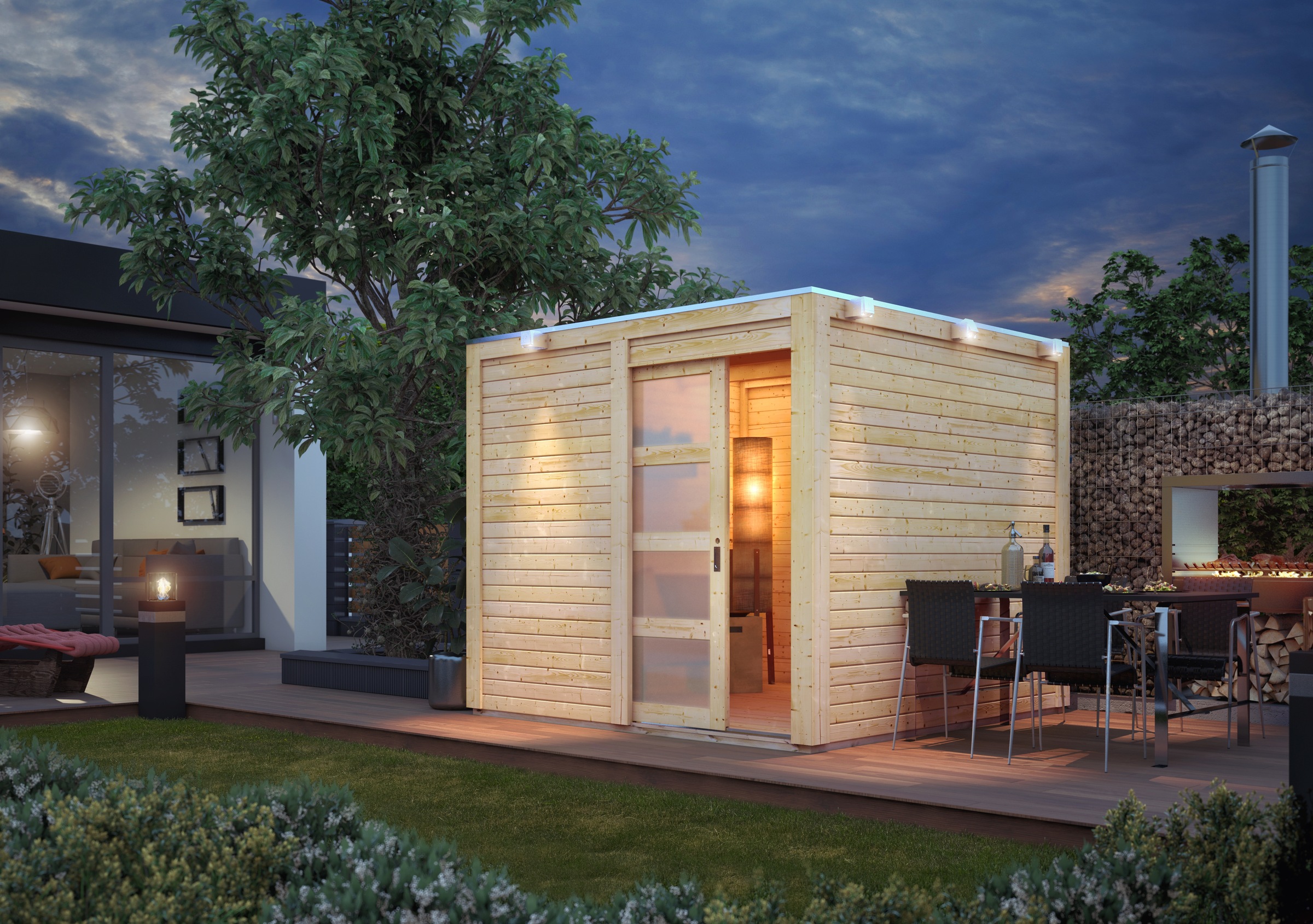 KONIFERA Gartenhaus »Cubus 1«