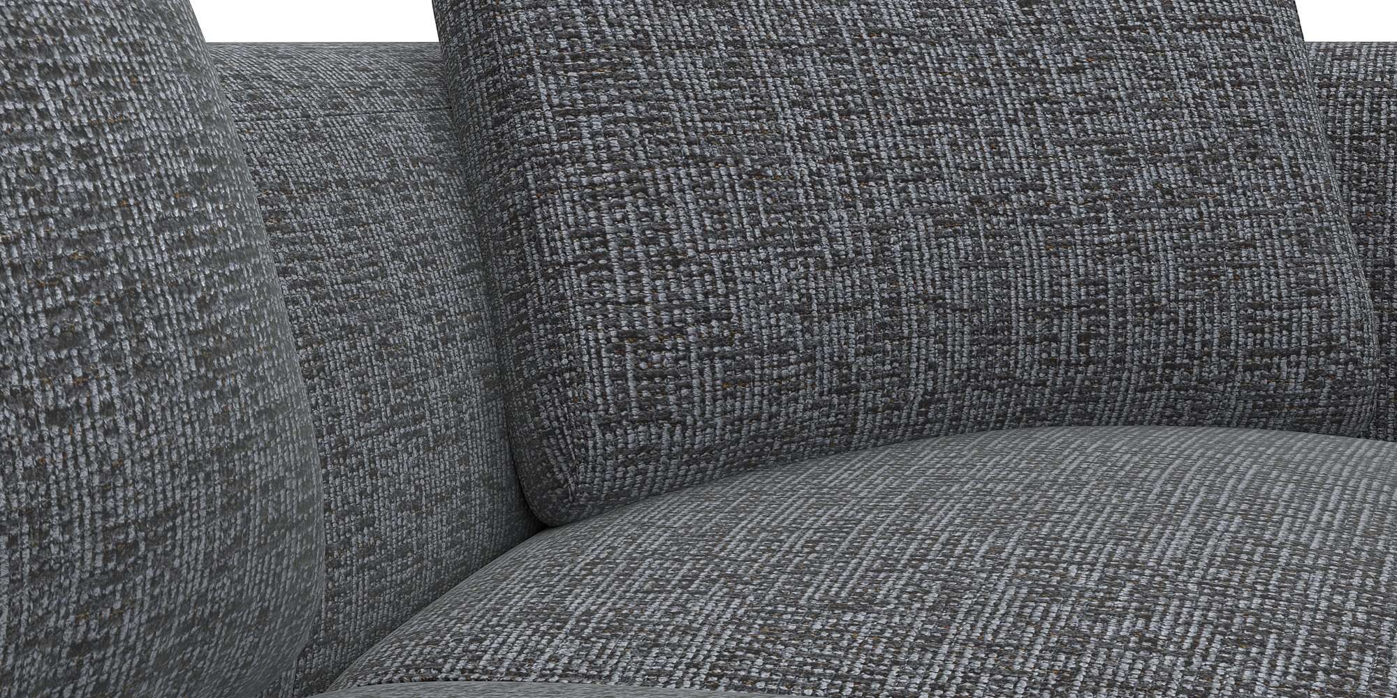 FLEXLUX Ecksofa »Torino, rund, L-Form, Sofa-Ecke mit Ottomane«, Modernes, organisches Sofa-Design, Kaltschaum, Wellenunterfederung