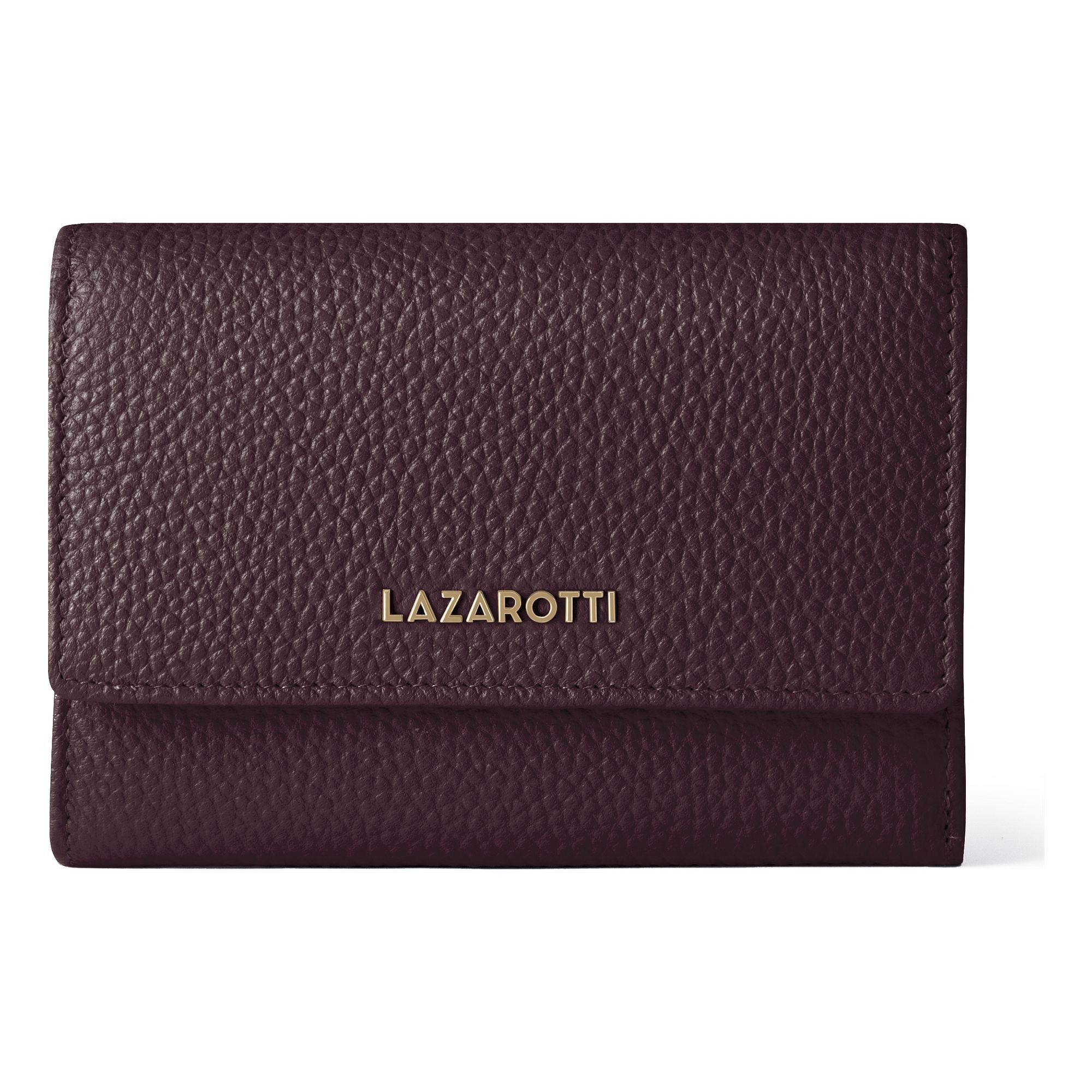 Lazarotti "Bologna Leather XL Geldbörse mit Zip-Around Fach Leder 14 cm"