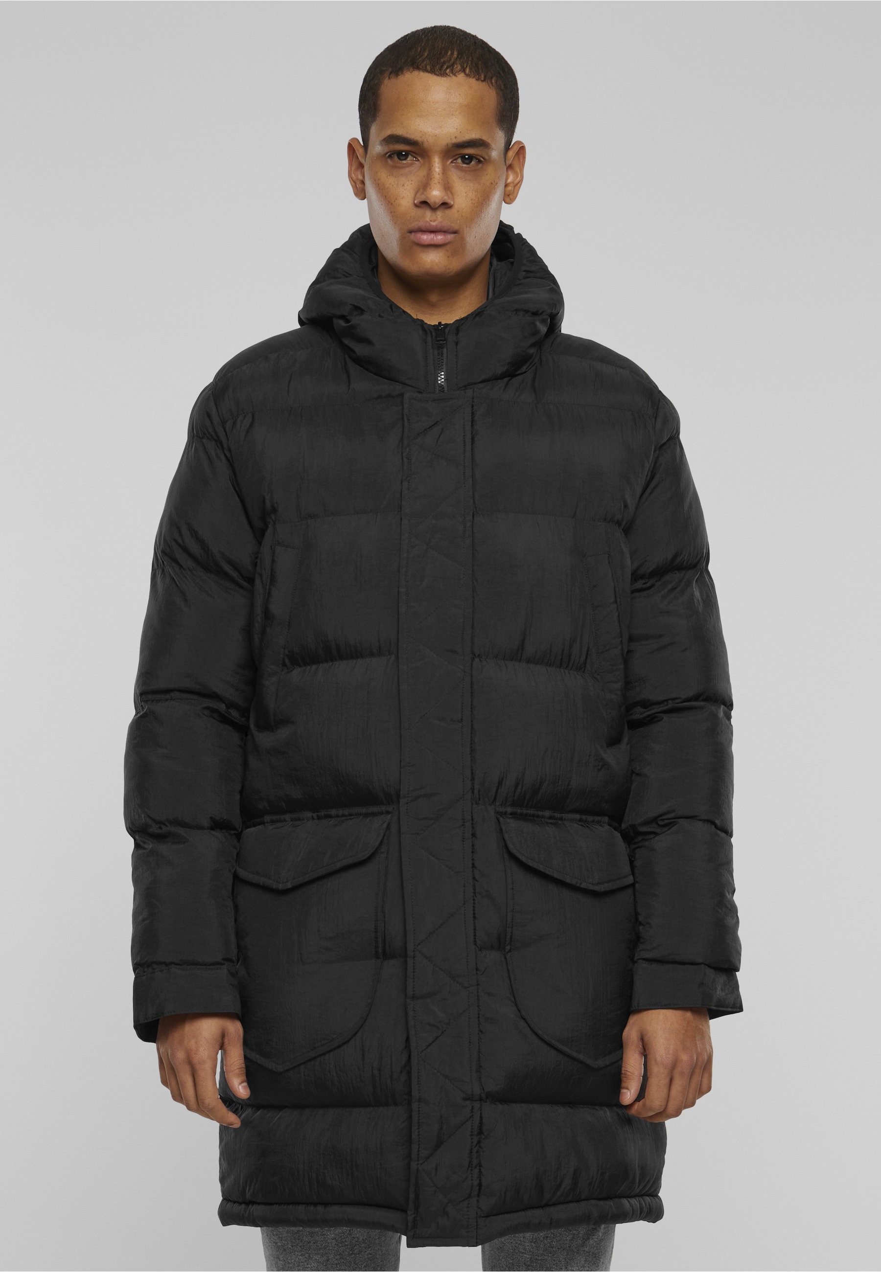 2Y Premium Winterjacke »2Y Premium Herren 2Y Long Puffer Jacket« 1 Stk. tlg. mit Kapuze