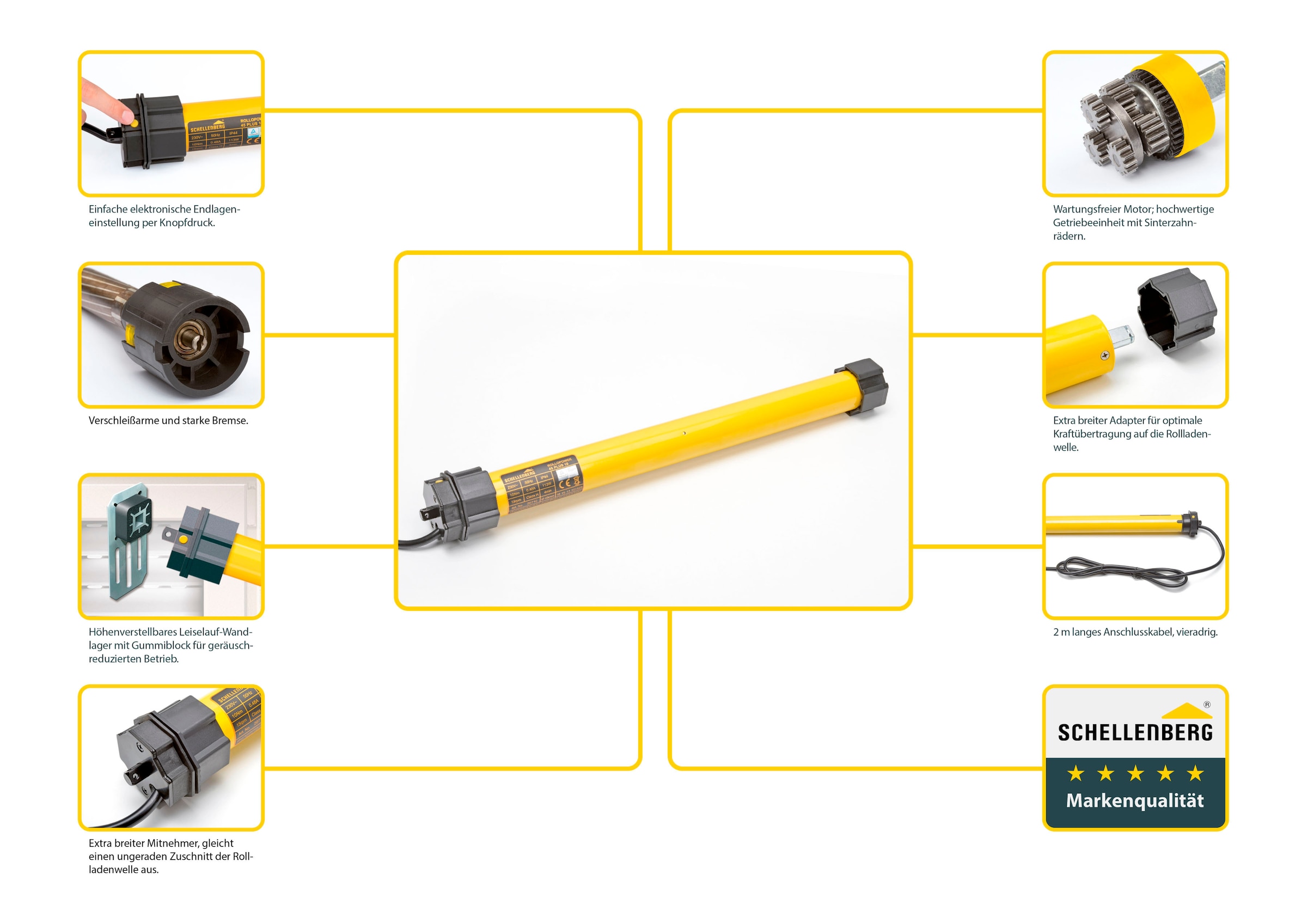 SCHELLENBERG Rollladenmotor »Rohrmotor PLUS Maxi«, 20 Nm