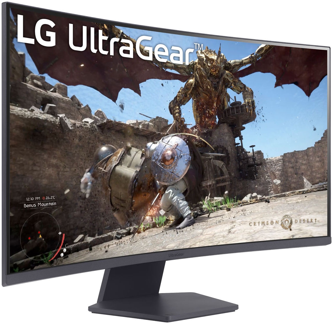 LG Curved-Gaming-Monitor »32GS60QX«, 80 cm/32 Zoll, 2560 x 1440 px, QHD, 1 ms Reaktionszeit, 180 Hz