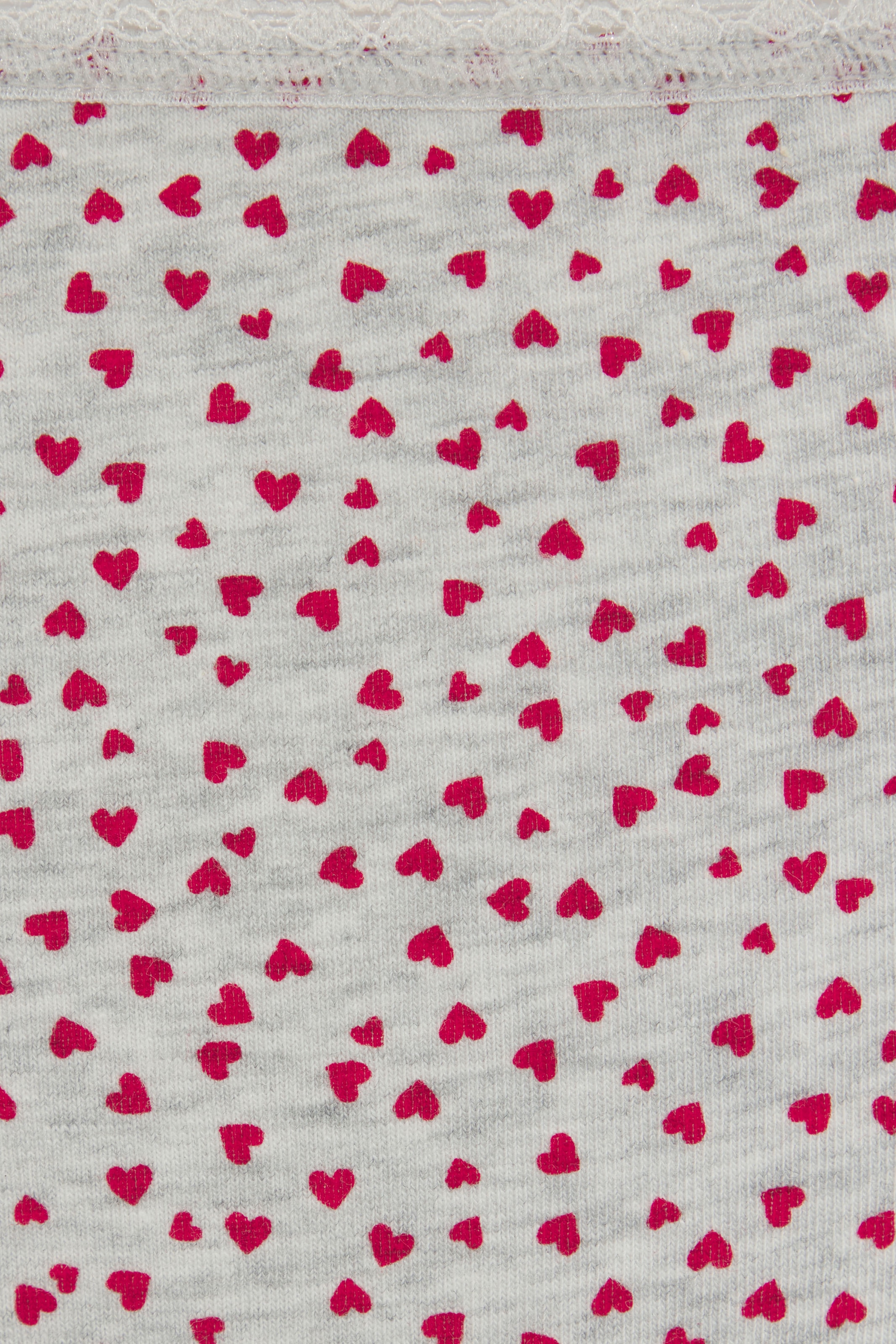LASCANA String, (5er-Pack), mit süßen Herzchen-Prints und aus elastischer Baumwoll-Qualität