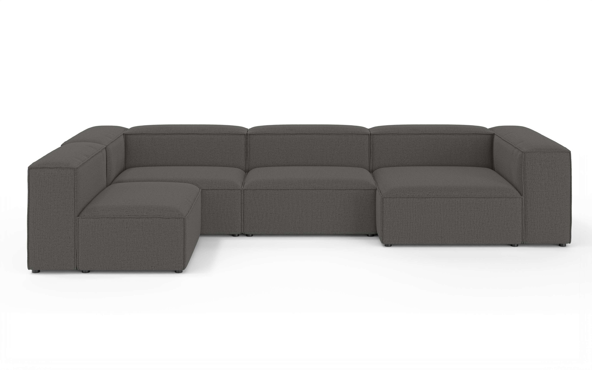 OTTO home Wohnlandschaft "HAILY U-Form mit Ottomane links/rechts, Maße B/T/ günstig online kaufen