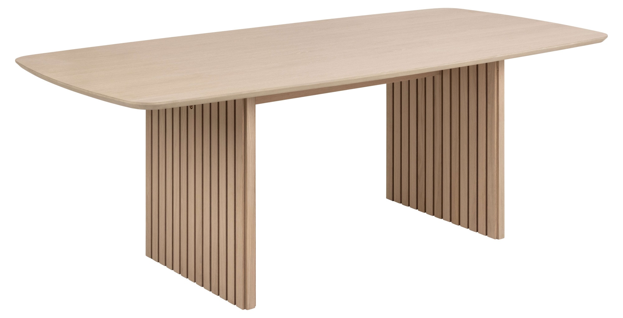 ACTONA GROUP Esstisch »Christo«, rechteckig, Eichenfurnier lackiert, Lamellenfuß, B: 220 cm