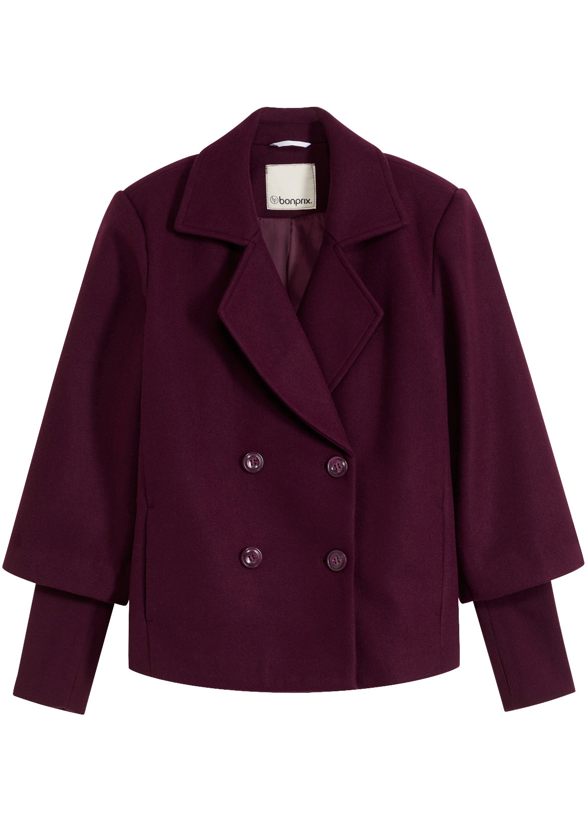bonprix Cabanjacke mit Reverskragen, Regular Fit, aus Polyester