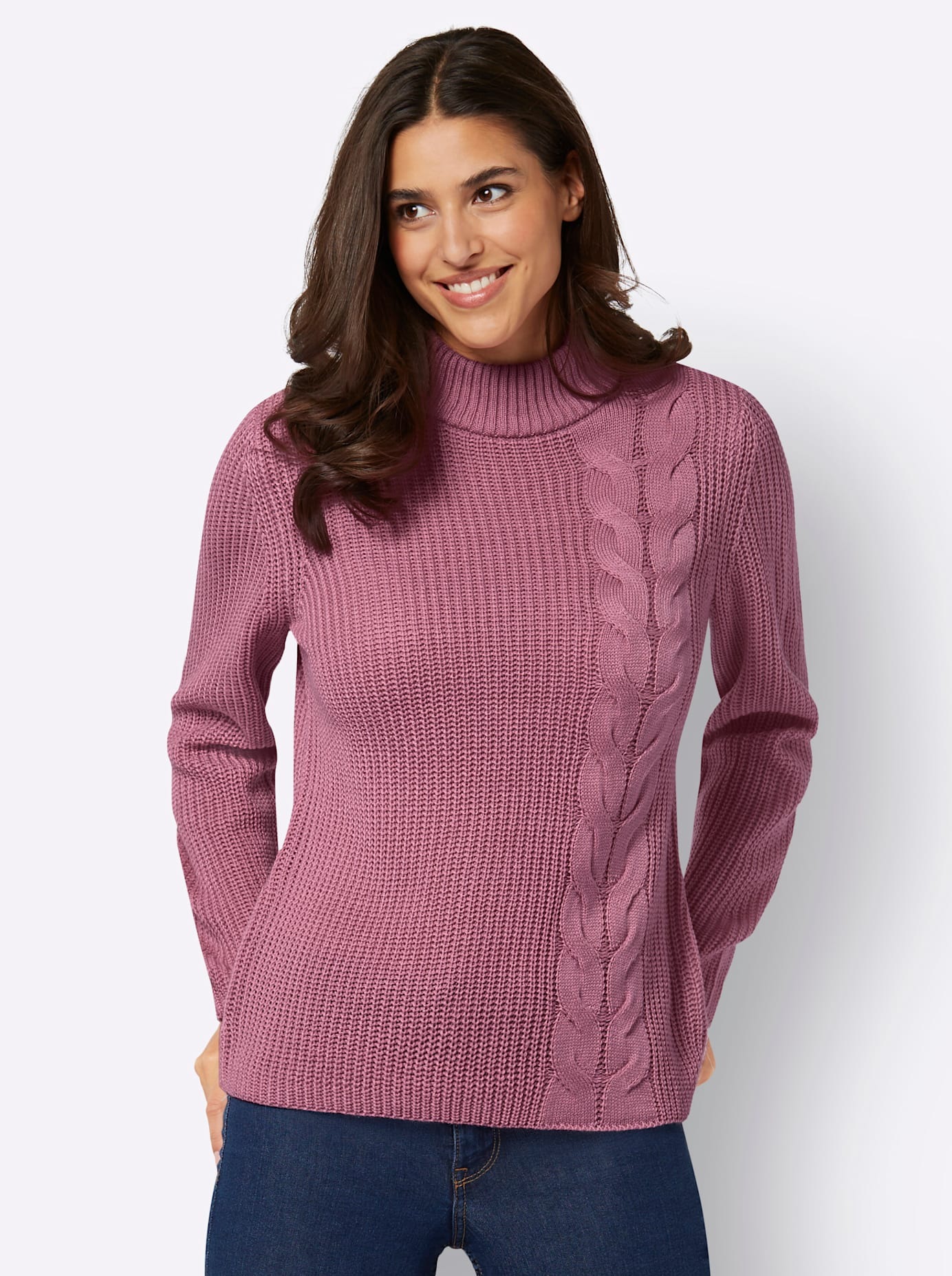 Classic Basics Strickpullover "Stehkragen-Pullover" günstig online kaufen