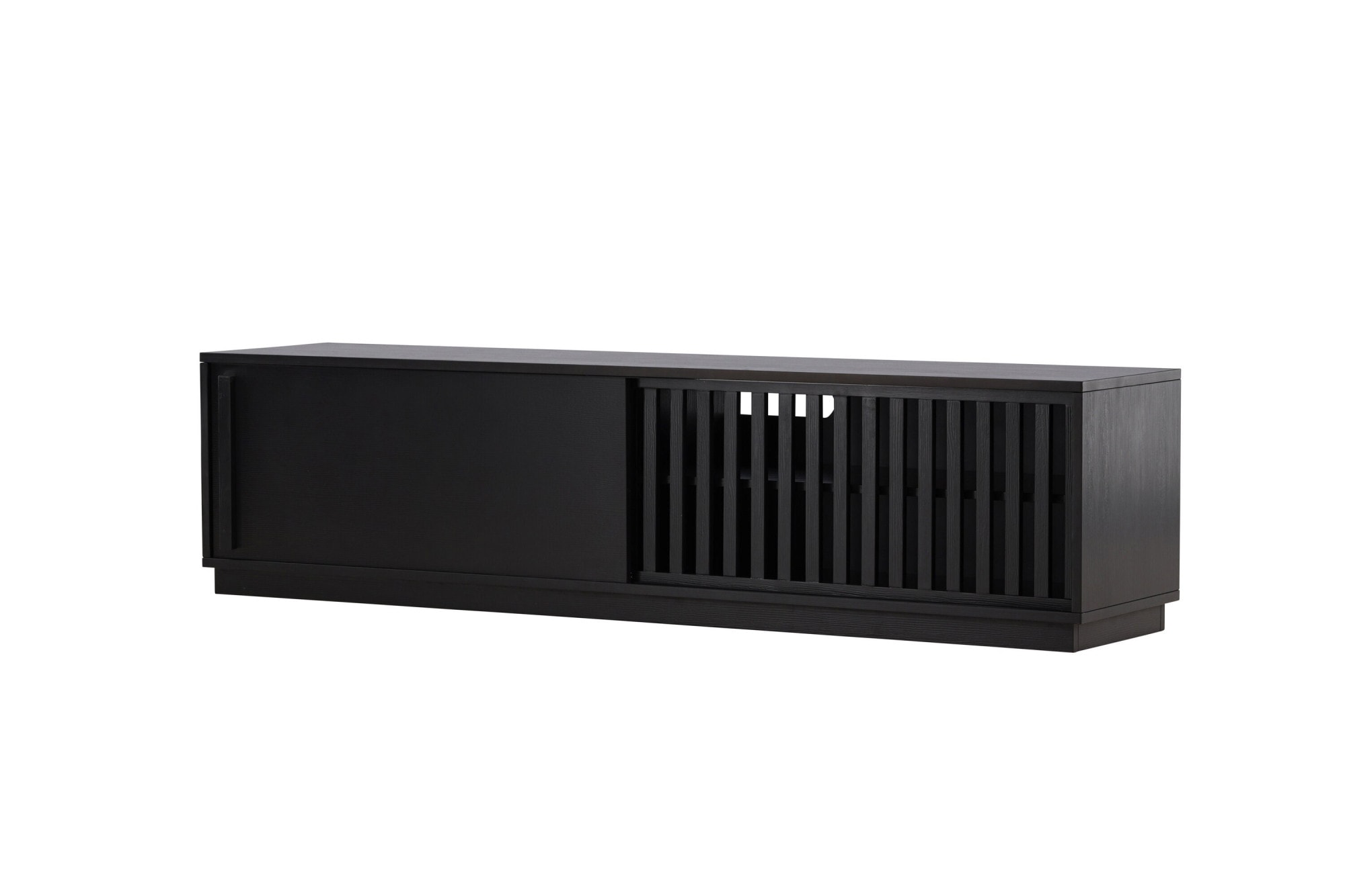Venture Home TV-Bank »Lugo, TV-Bank, Skandinavisch, Breite 180 cm« TV-Möbel, Lackierung, dunkel, wohnlich, stilvoll, einladend