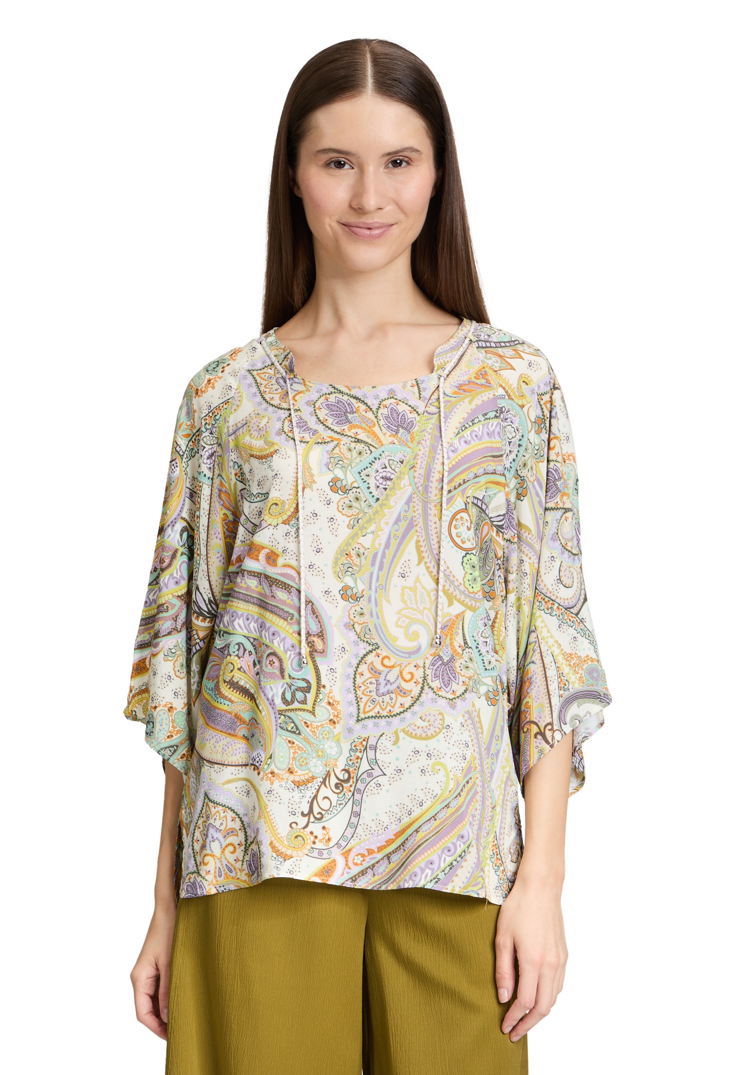 Cartoon Schlupfbluse "Cartoon Oversize-Bluse mit Muster" günstig online kaufen