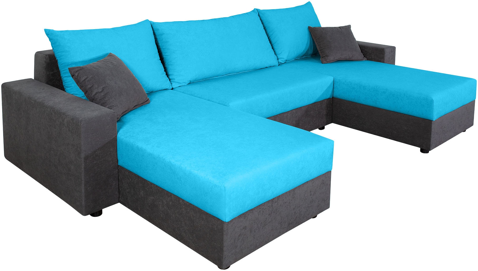 COLLECTION AB Wohnlandschaft »Pico U-Form«, Breite 252, mit Armlehne Schlaffunktion, Bettkasten